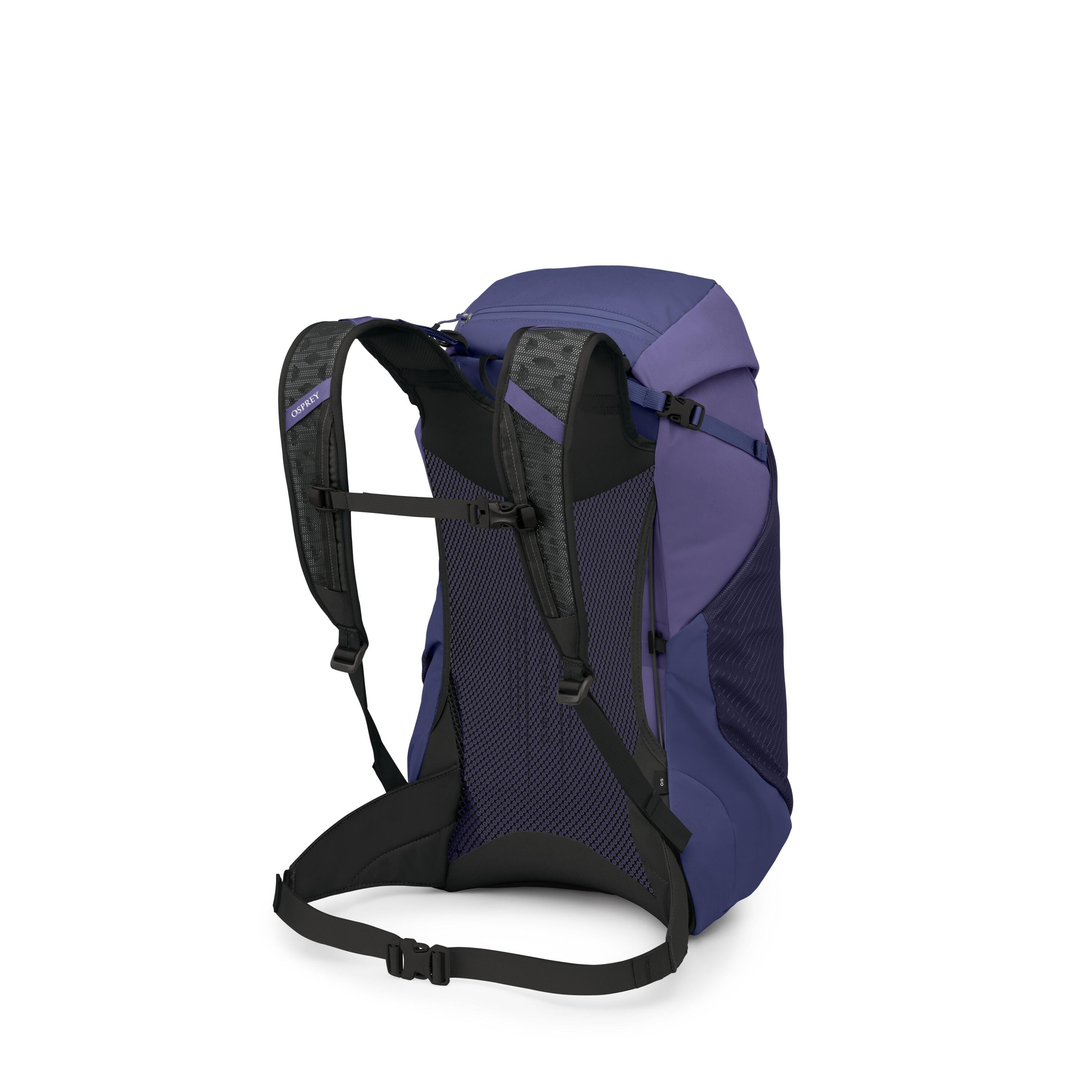 Osprey Hikelite LT 30 Hiking Backpack 30L in Botswana Purple — angle view 3