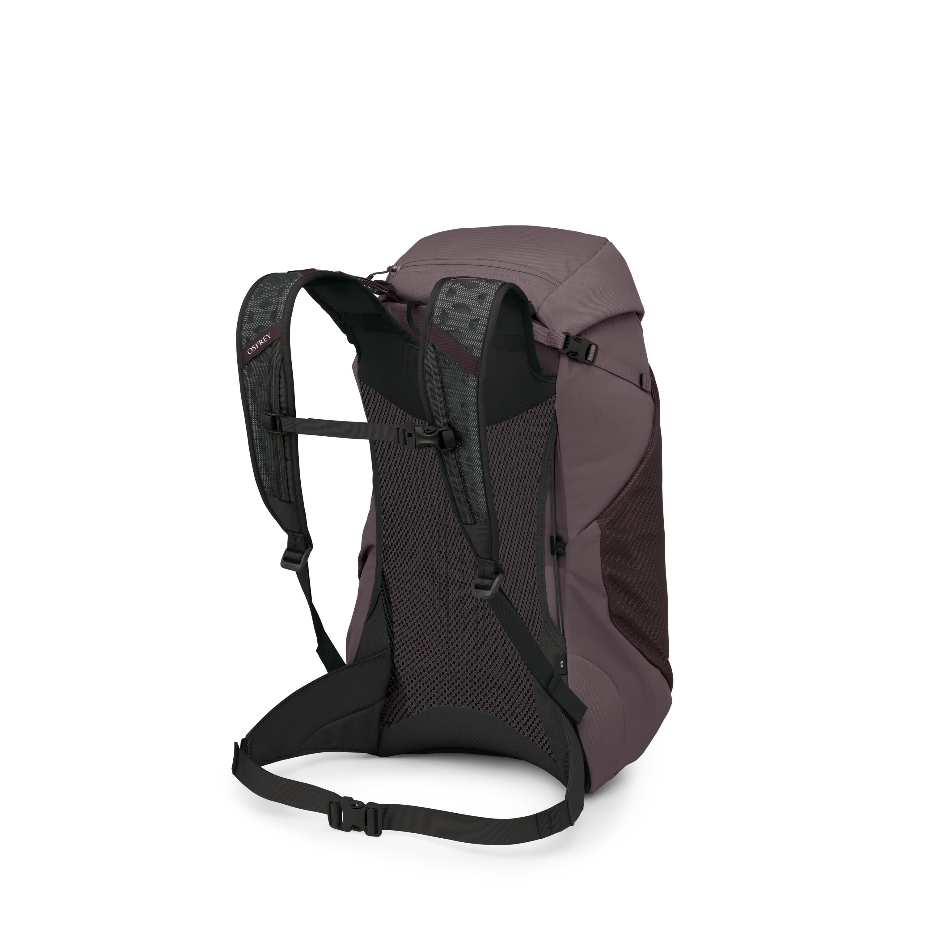 Osprey Hikelite LT 30 Hiking Backpack 30L in Graphite Purple — angle view 3