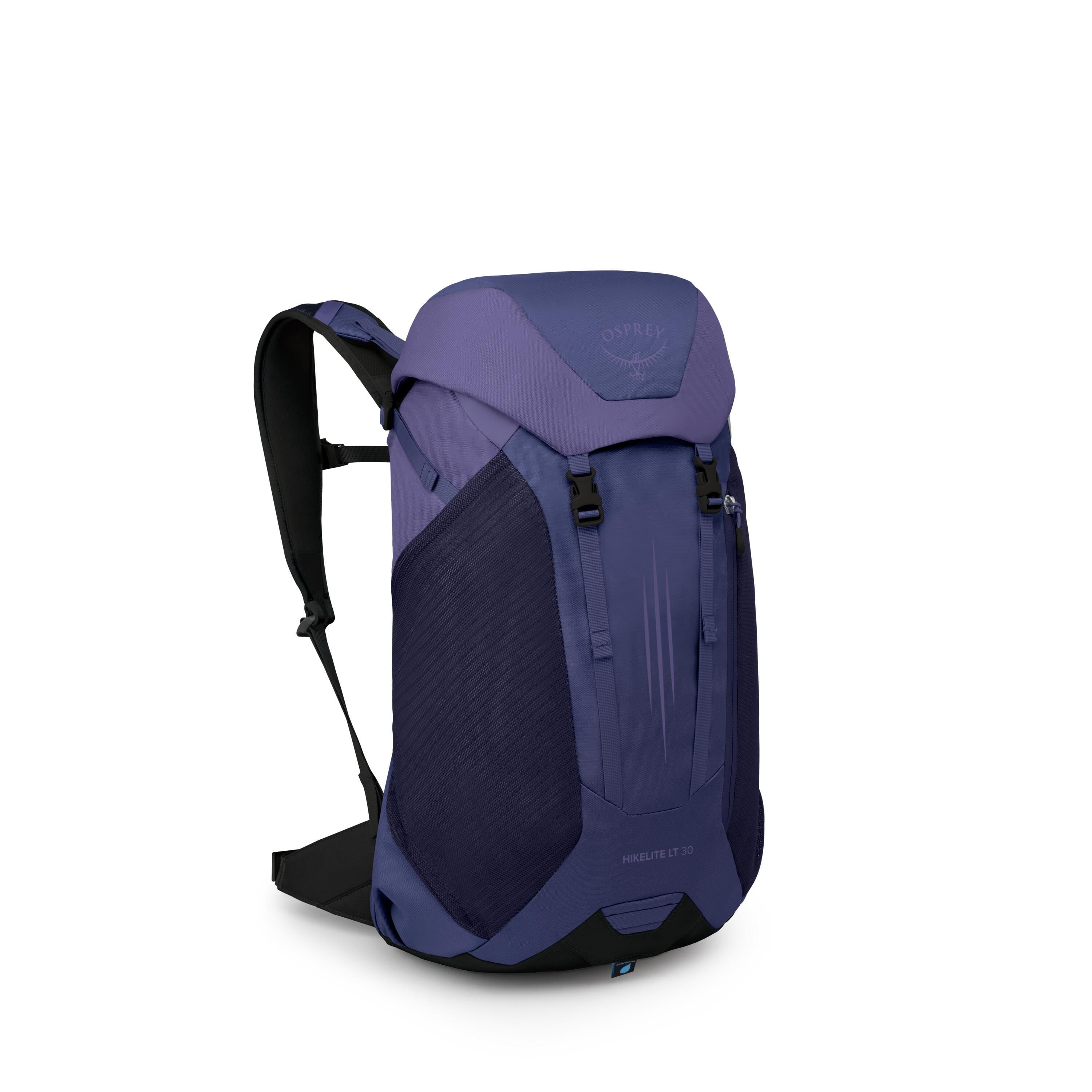 Osprey Hikelite LT 30 Hiking Backpack 30L in Botswana Purple — angle view 2