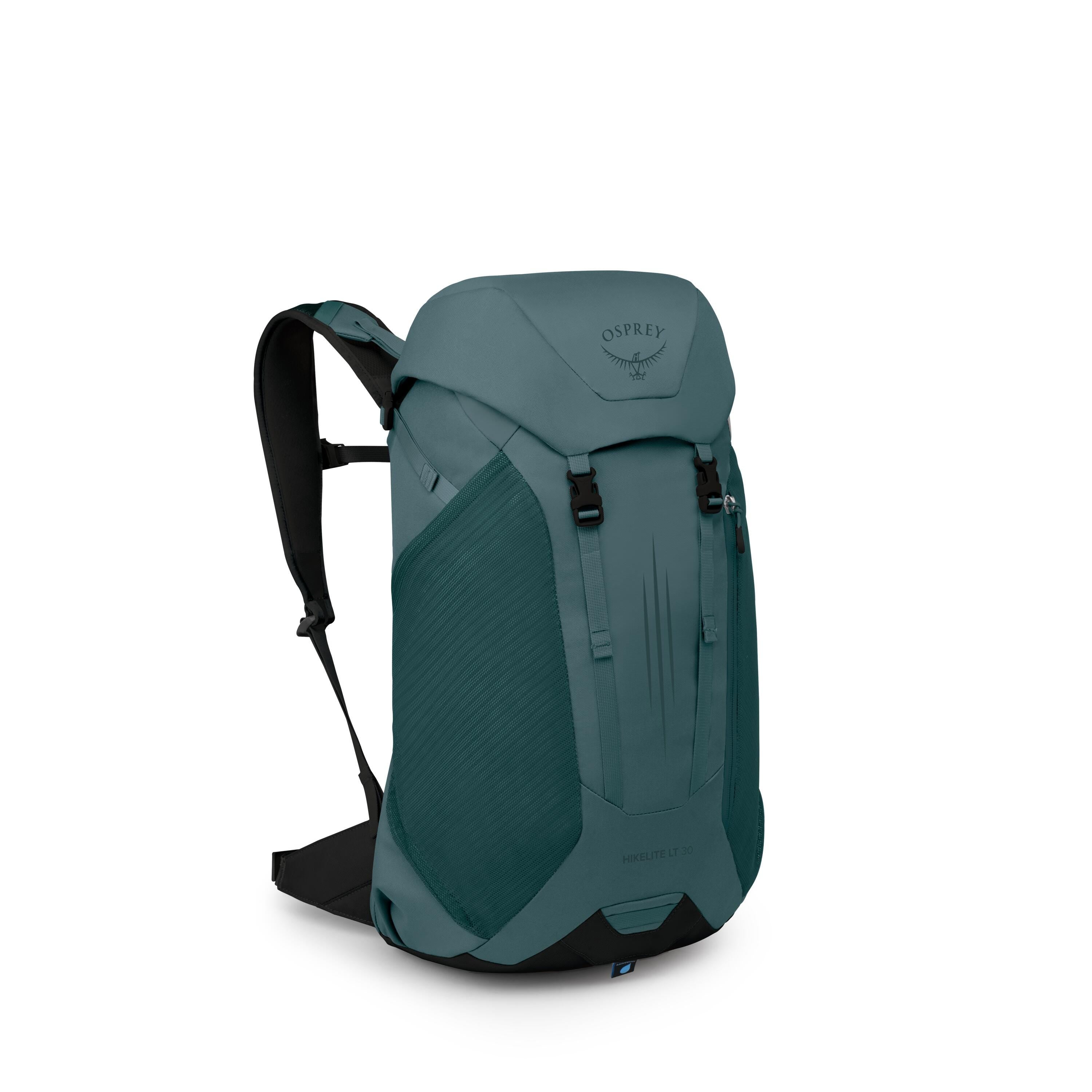 Osprey Hikelite LT 30 Hiking Backpack 30L in Cascade Blue — angle view 2
