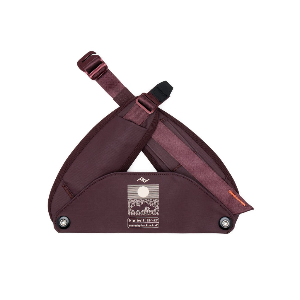 Peak Design Everyday Hip Belt in Eclipse — front view # color_Eclipse