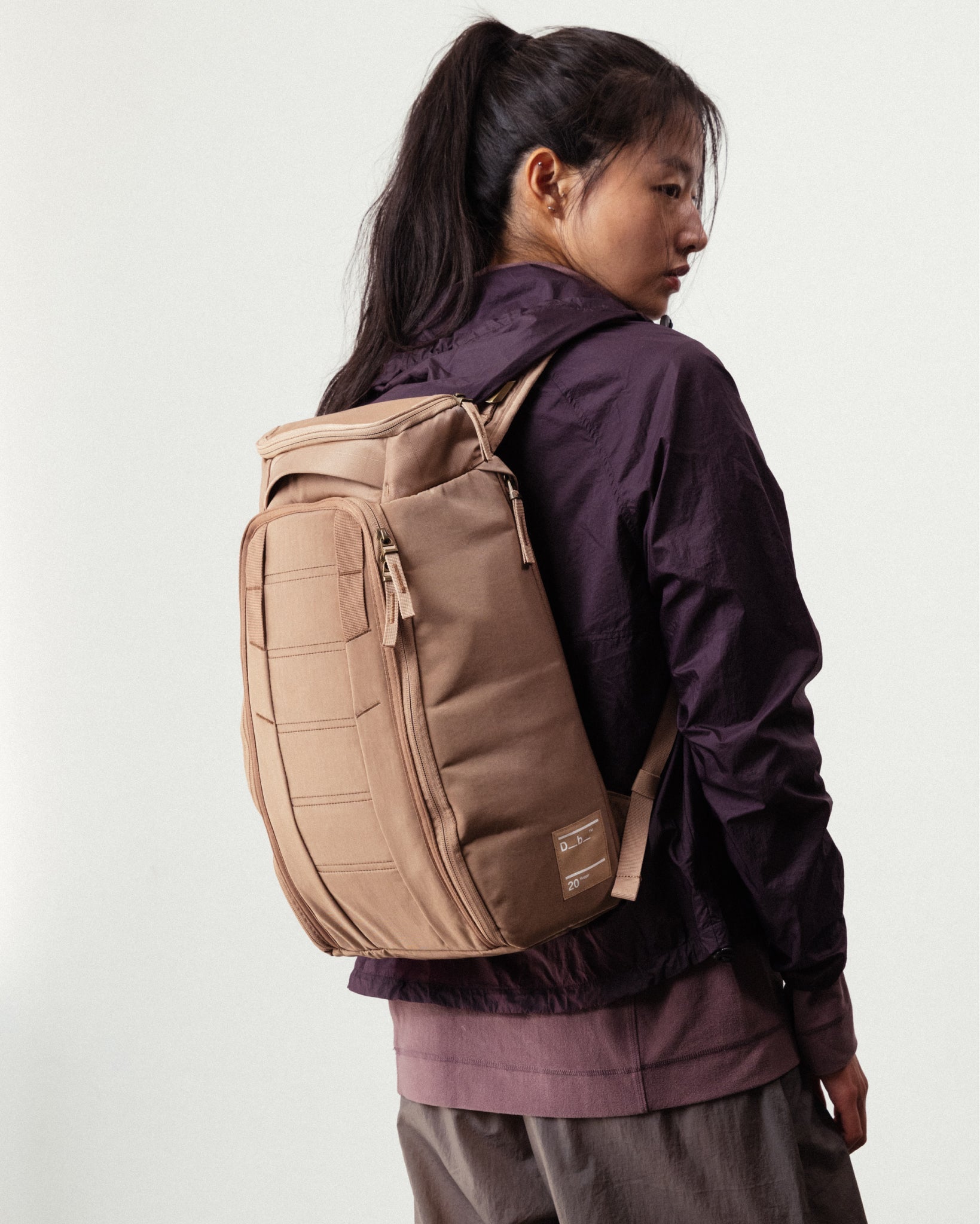 Db Journey Hugger Backpack 20L in Affogato Brown — lifestyle # color_Affogato Brown