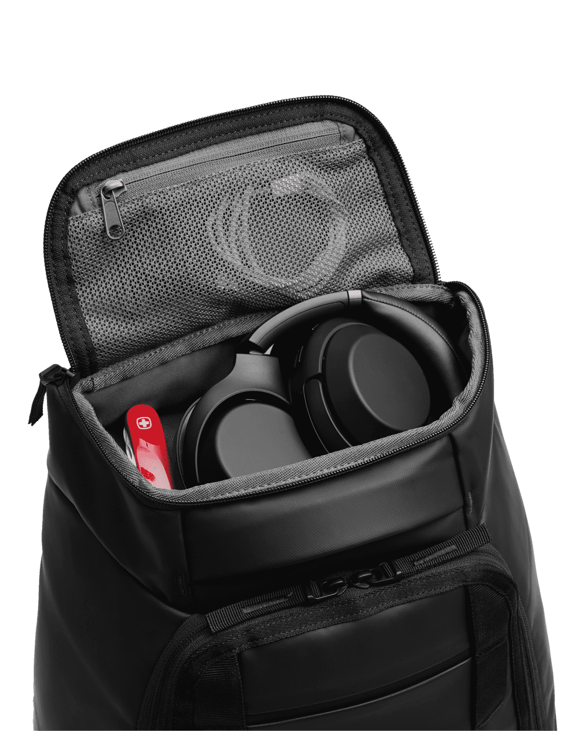 Db Journey Hugger Backpack 30L in Charcoal Grey — interior view 3 # color_Charcoal Grey