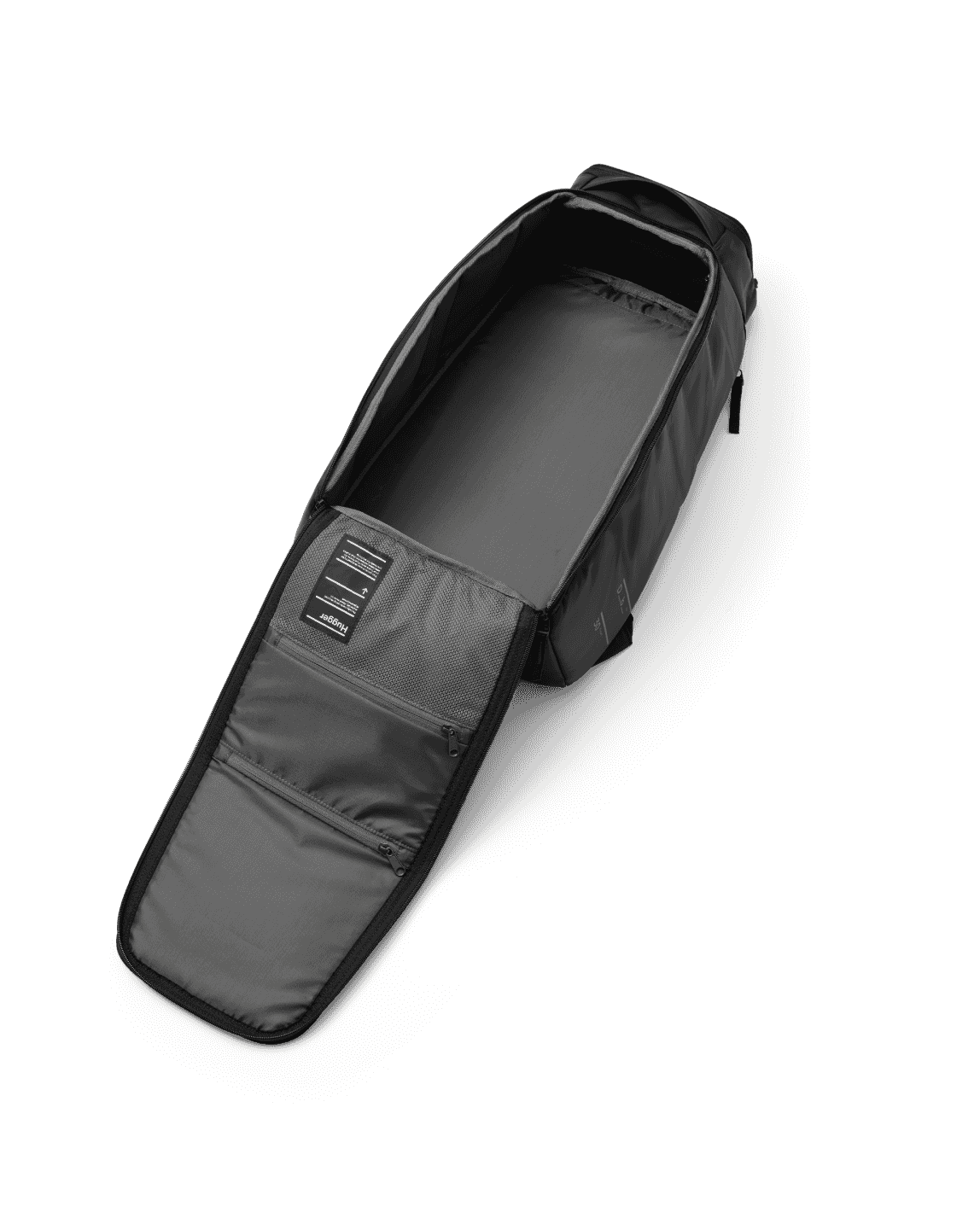 Db Journey Hugger Backpack 30L in Charcoal Grey — interior view # color_Charcoal Grey