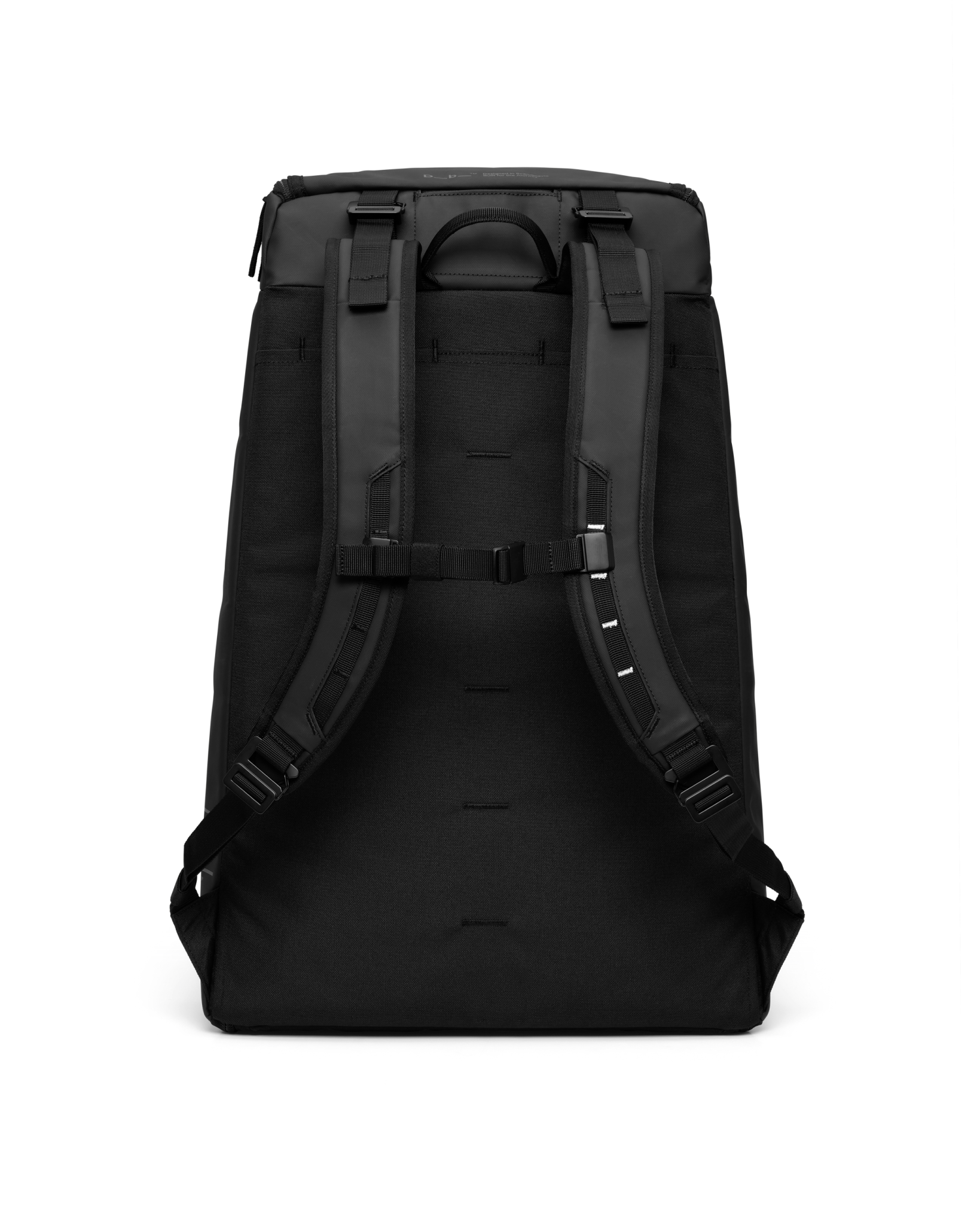 Db Journey Hugger Bootpack 45L in Black Out — back view