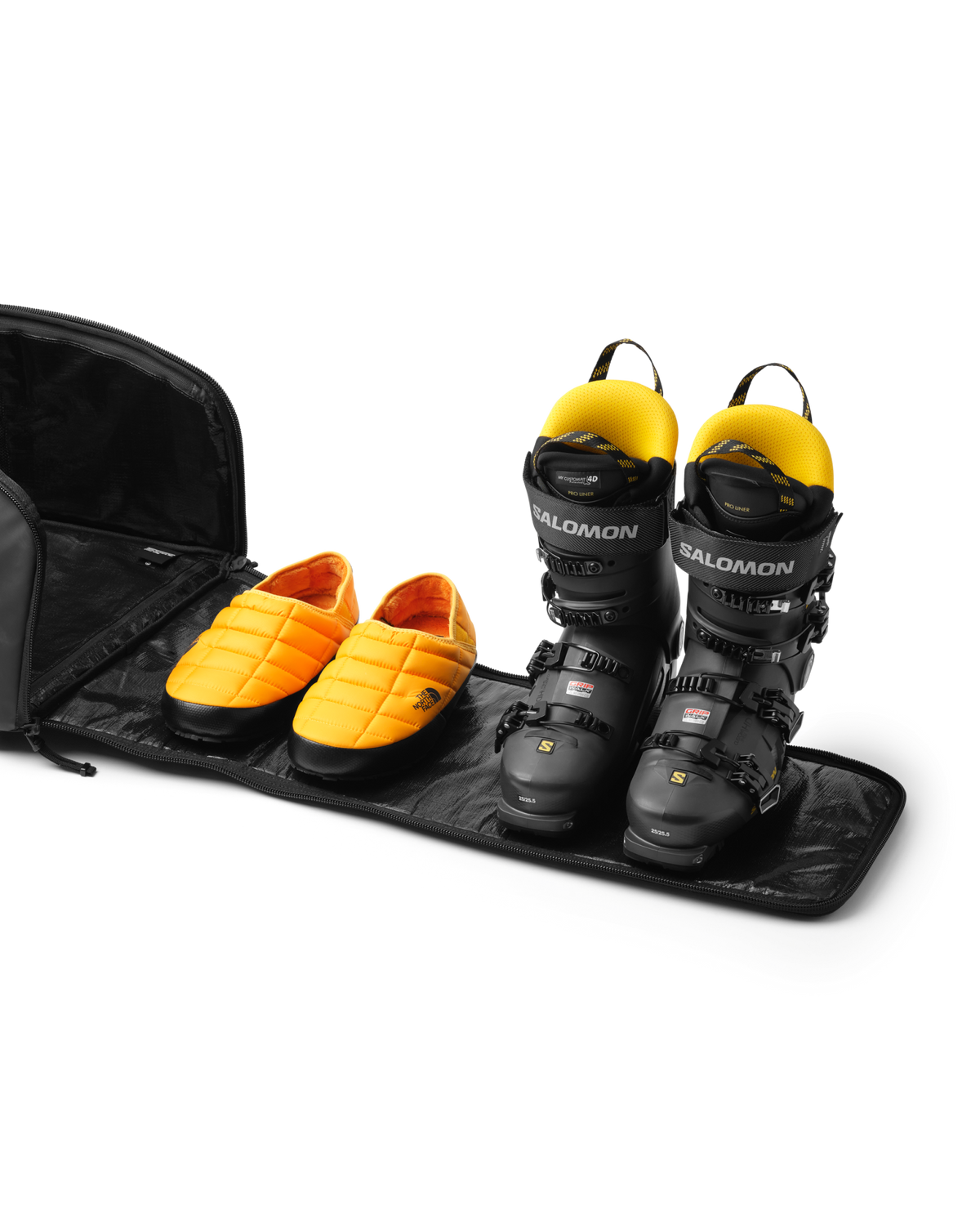 Db Journey Hugger Bootpack 45L in Black Out — interior view