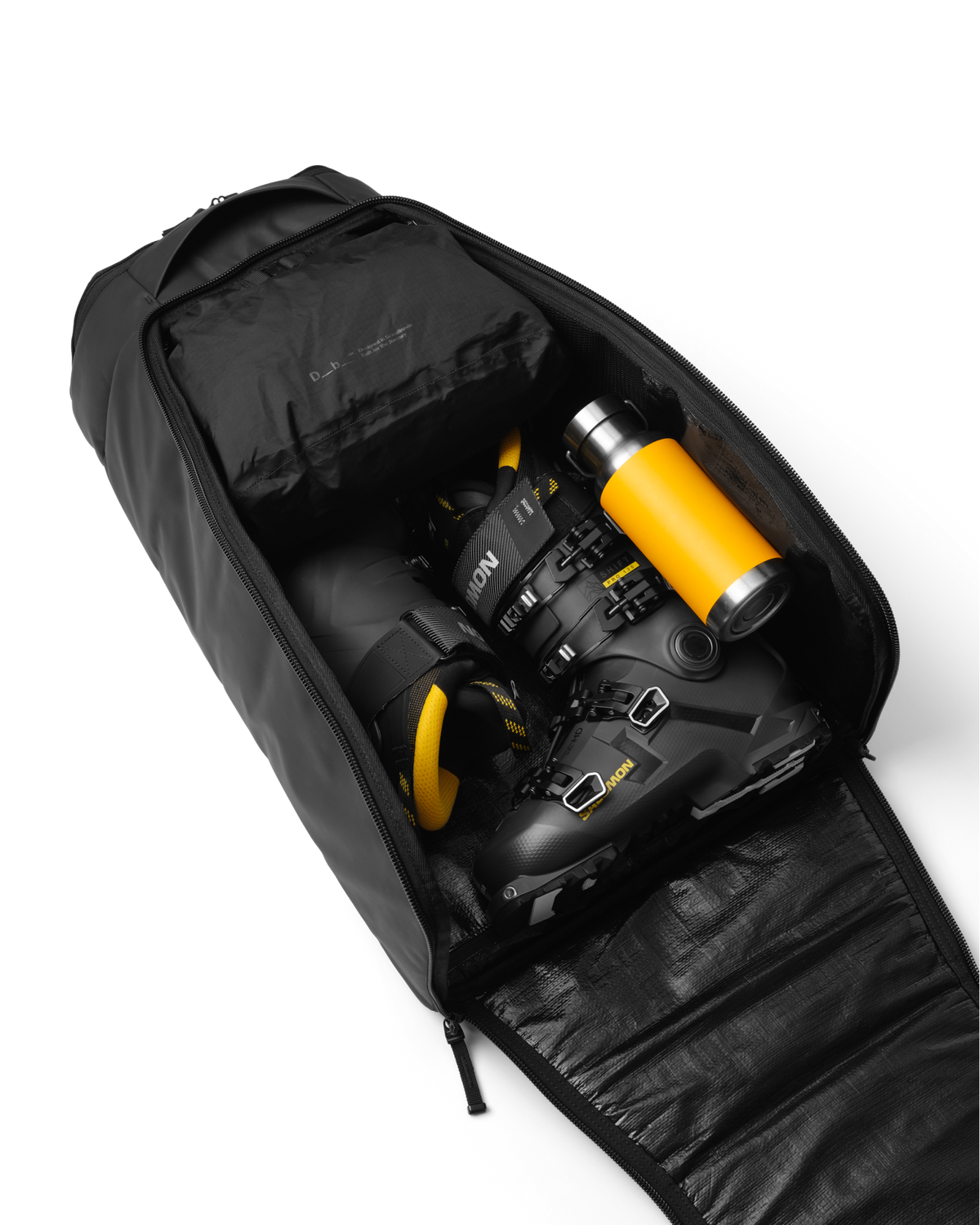 Db Journey Hugger Bootpack 45L in Black Out — interior view 6