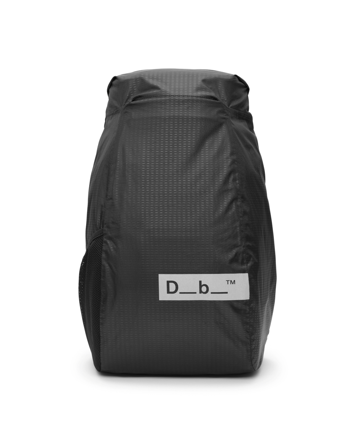 Db Journey Hugger Rain Cover 20L in Black Out — front view # color_Black Out
