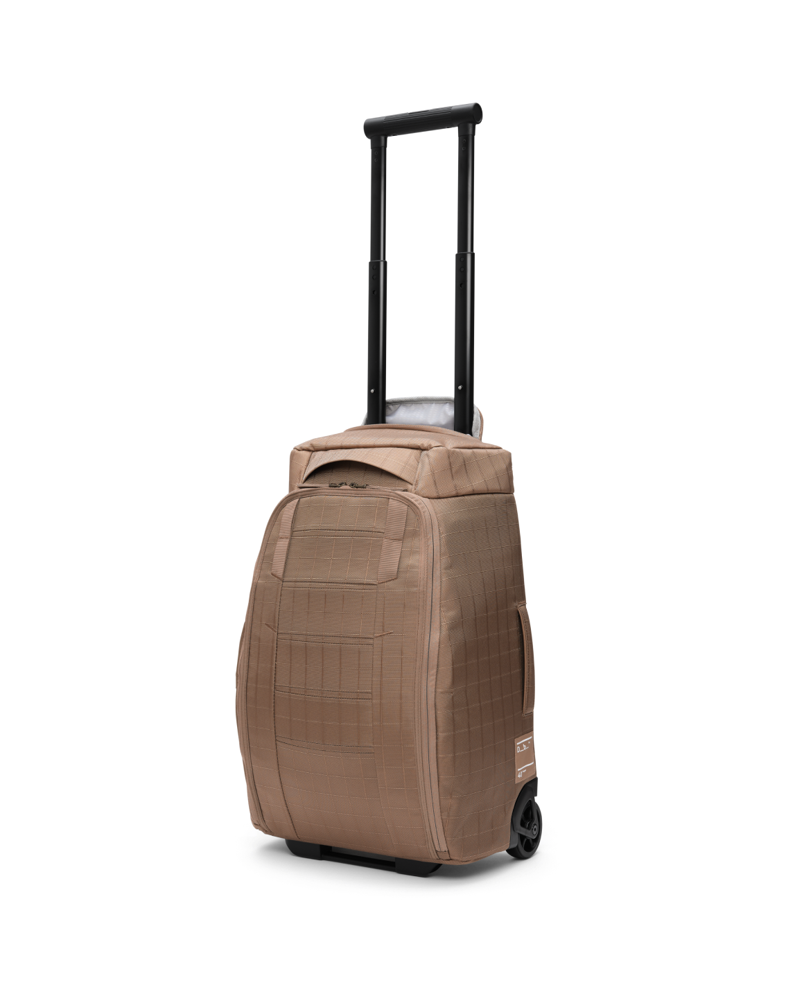 Db Journey Hugger Roller Bag Carry-on 40L in Affogato Brown — front view # color_Affogato Brown