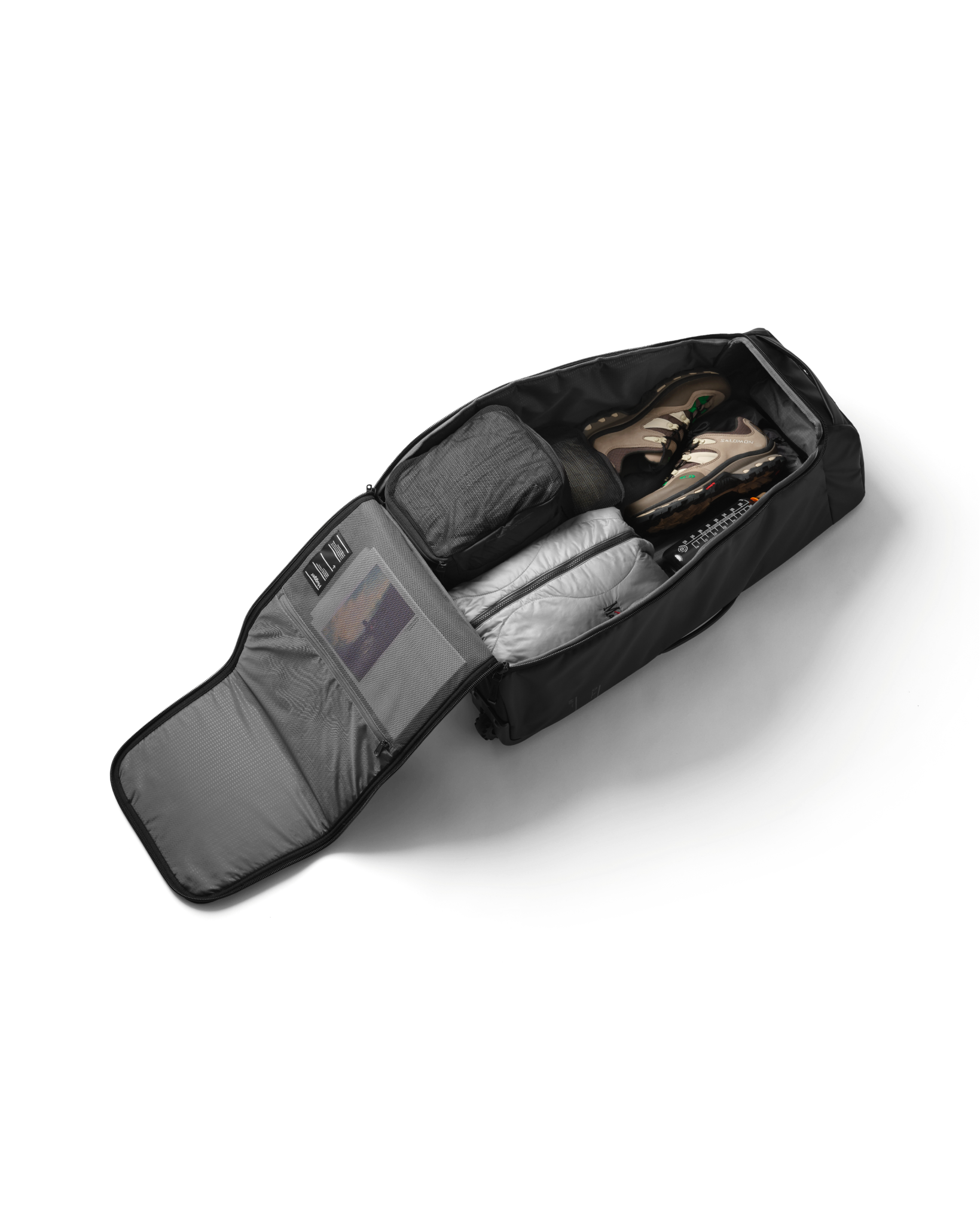 Db Journey Hugger Roller Bag Check-in 60L in Black Out — interior view # color_Black Out