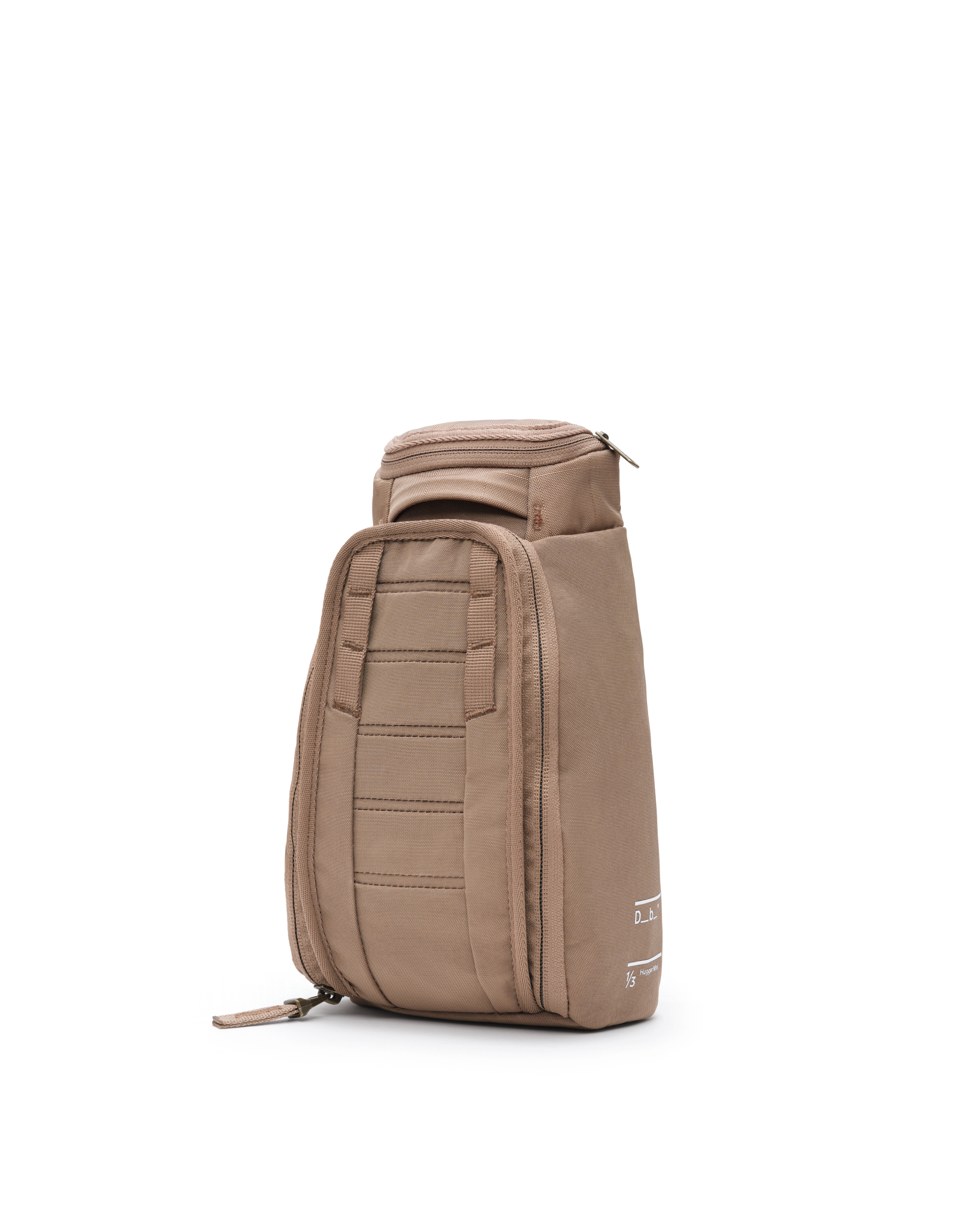 Db Journey Hugger Washbag in Affogato Brown — front view # color_Affogato Brown