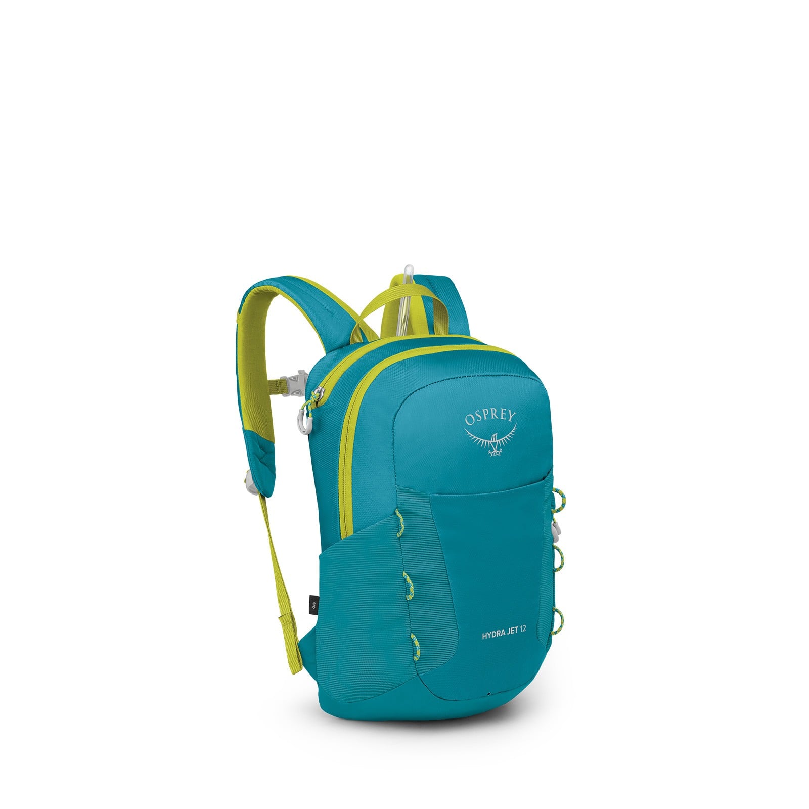 Osprey Hydrajet 12 Kids Hydration Pack 12L in Blue Spikemoss — angle view 2