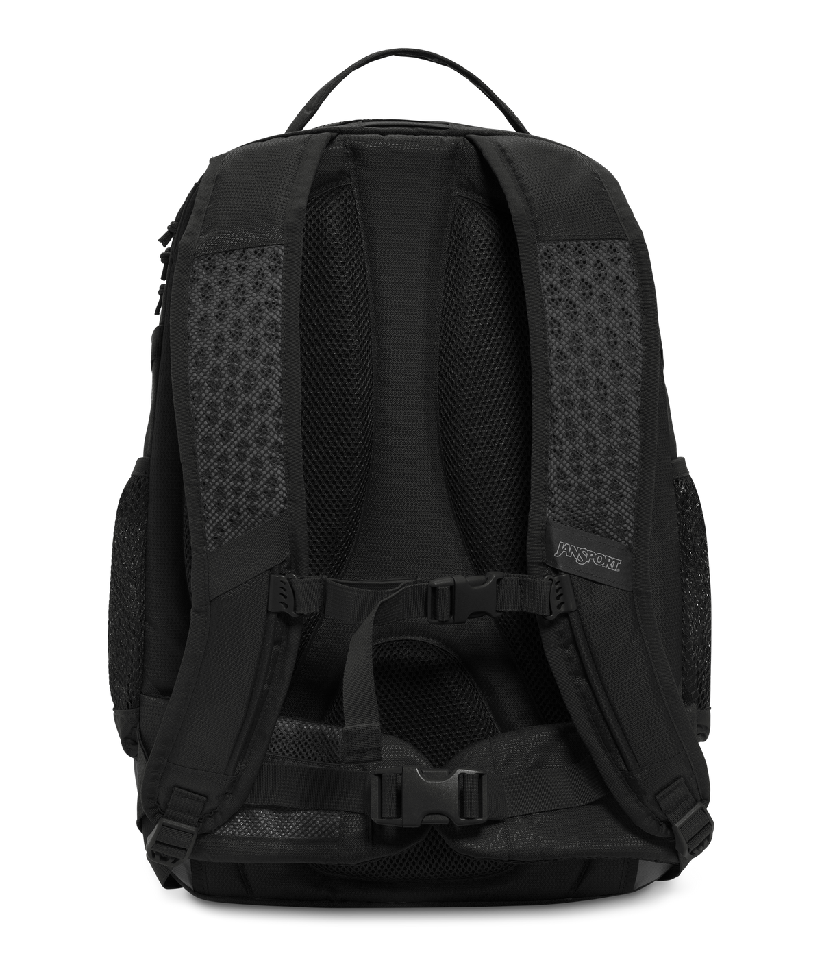 JanSport Odyssey Backpack in Black — back view