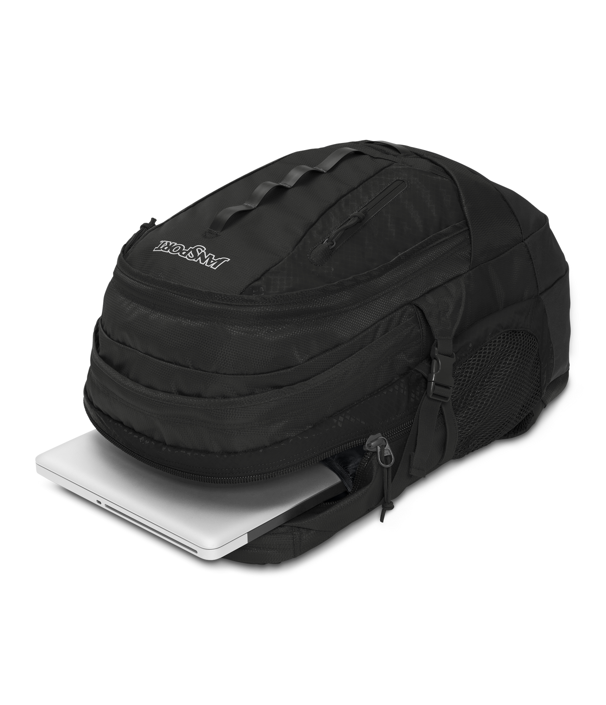JanSport Odyssey Backpack in Black — detail view