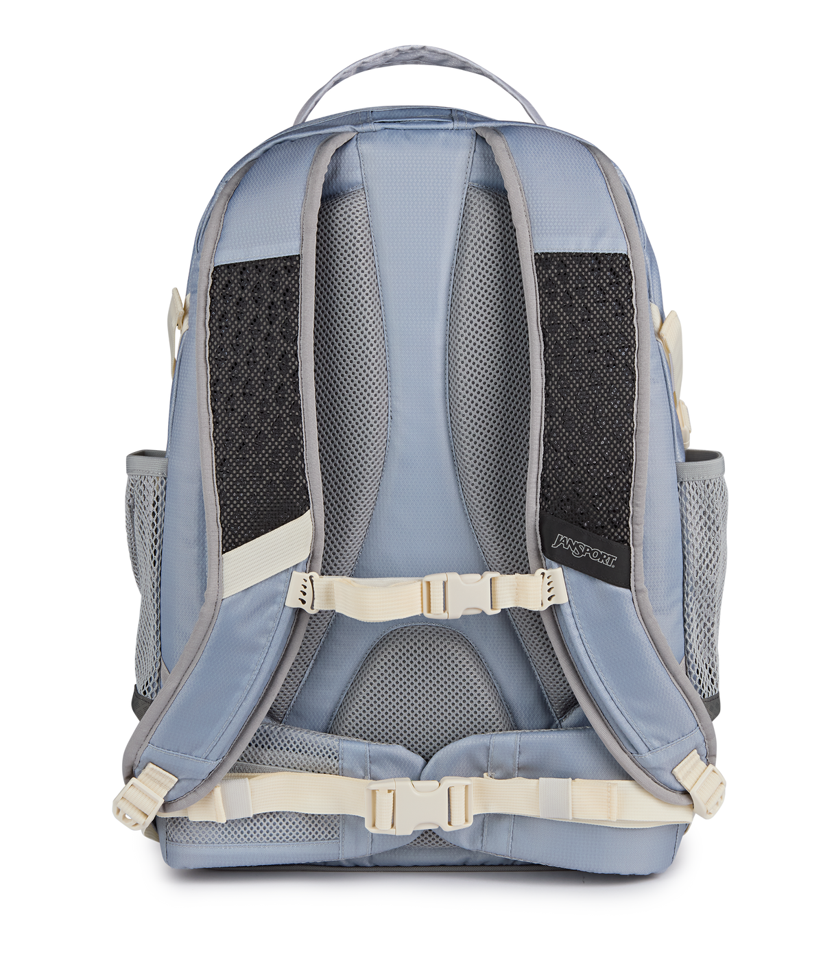 JanSport Odyssey Backpack in Grounded Grey — back view