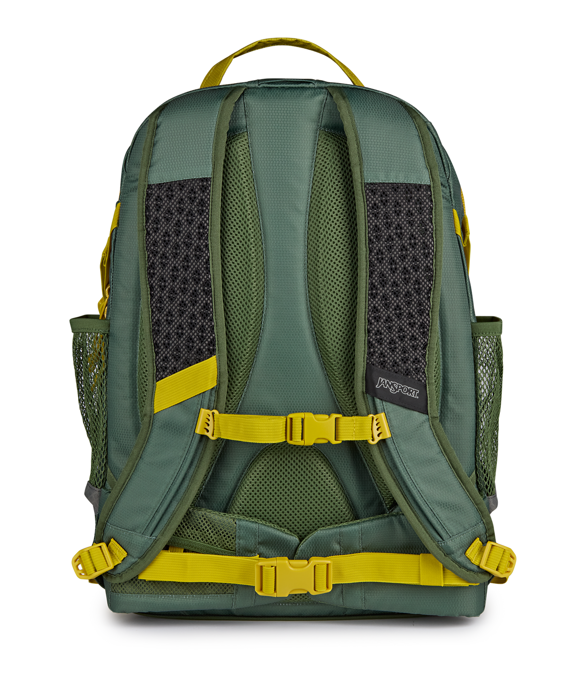 JanSport Odyssey Backpack in Cargo Green — back view