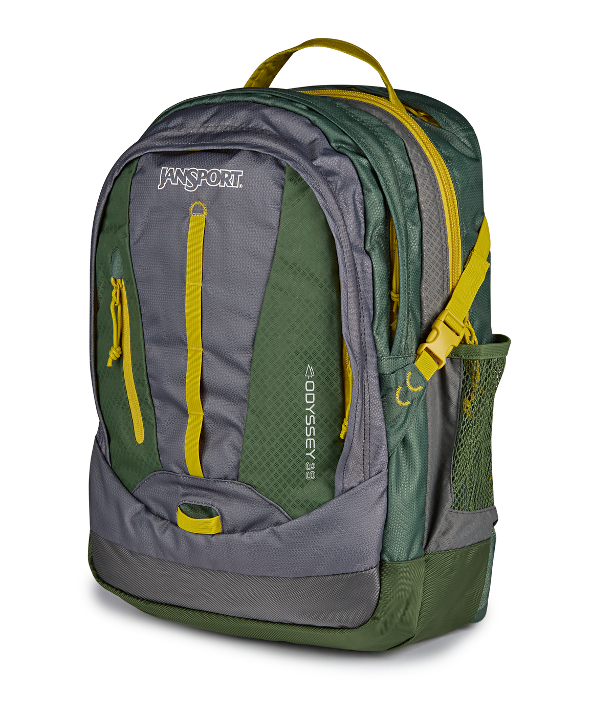 JanSport Odyssey Backpack in Cargo Green — side view