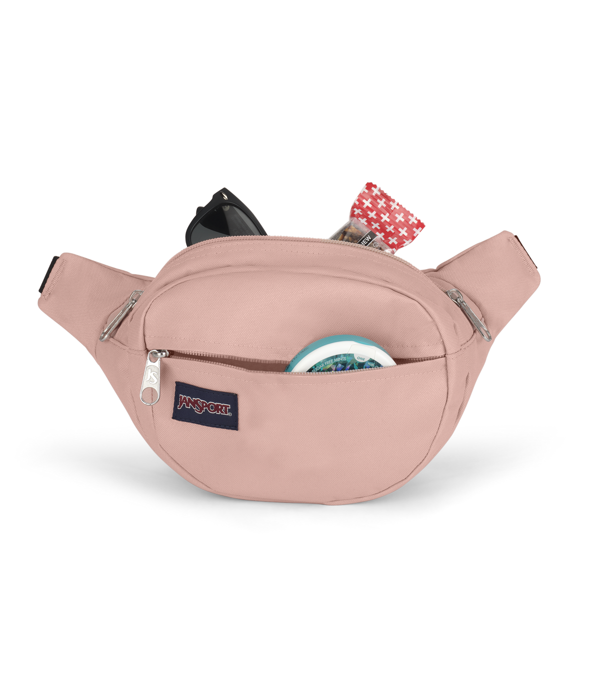 JanSport Fifth Avenue Fanny Pack in Misty Rose — detail view