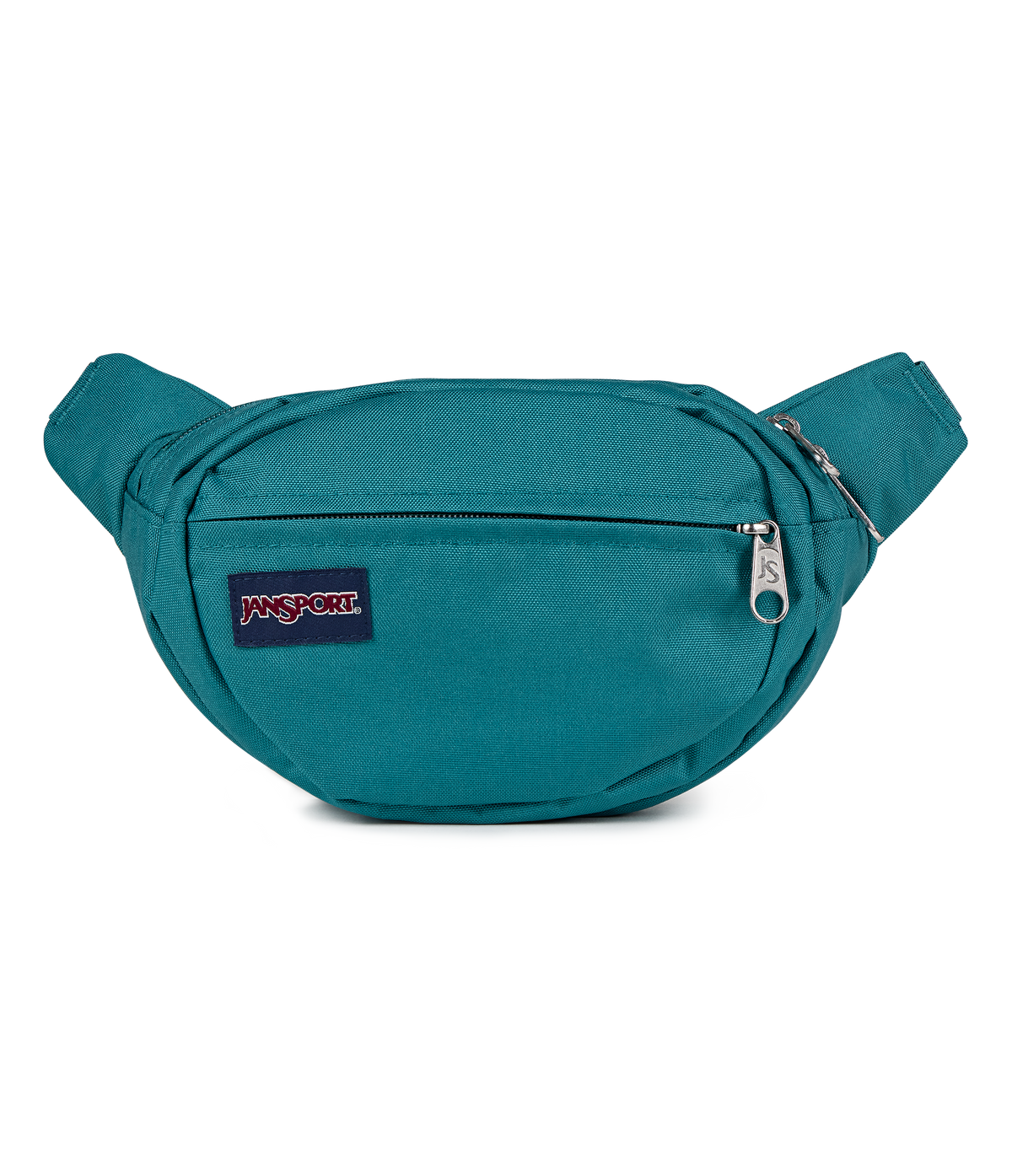 JanSport Fifth Avenue Fanny Pack in Emerald Pool — front view # color_Emerald Pool