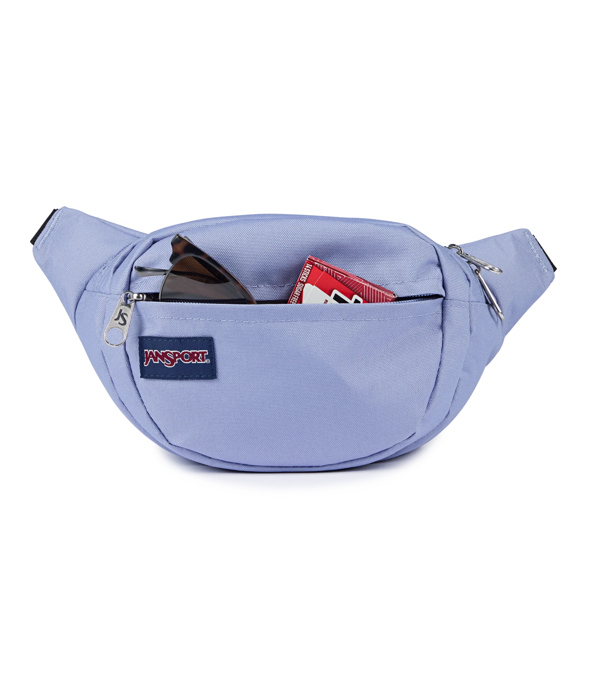 JanSport Fifth Avenue Fanny Pack in Lavender Ash — detail view