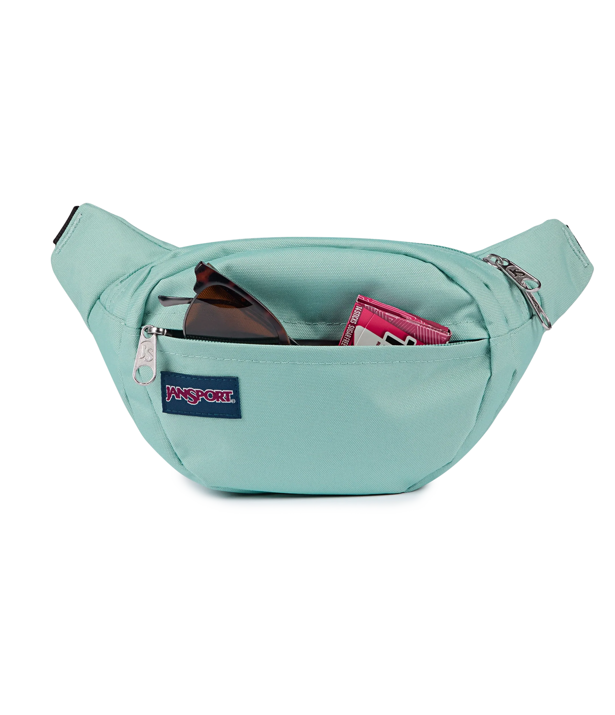 JanSport Fifth Avenue Fanny Pack in Faded Sage — detail view