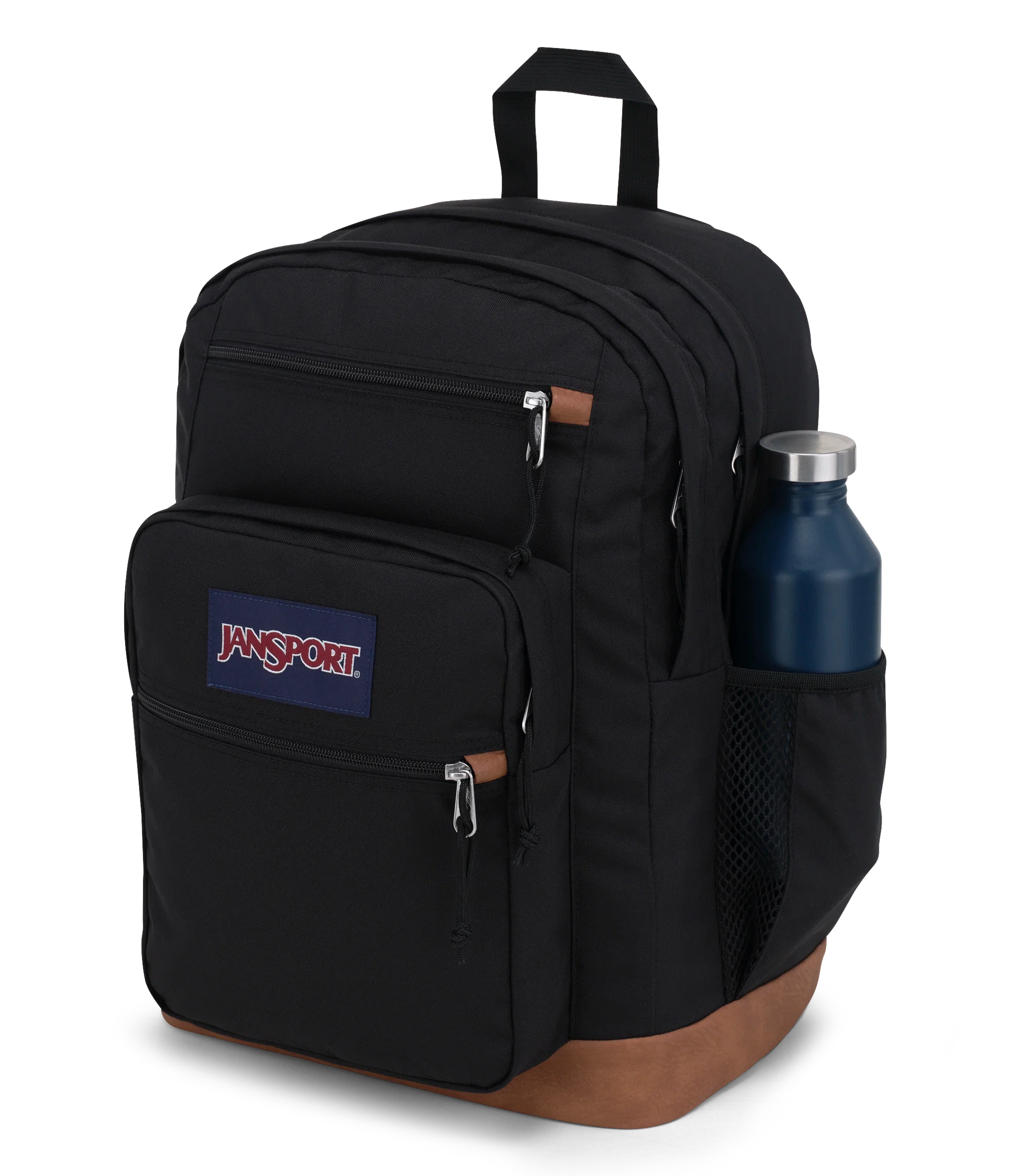 JanSport Cool Student Backpack 34L in Black — detail view # color_Black