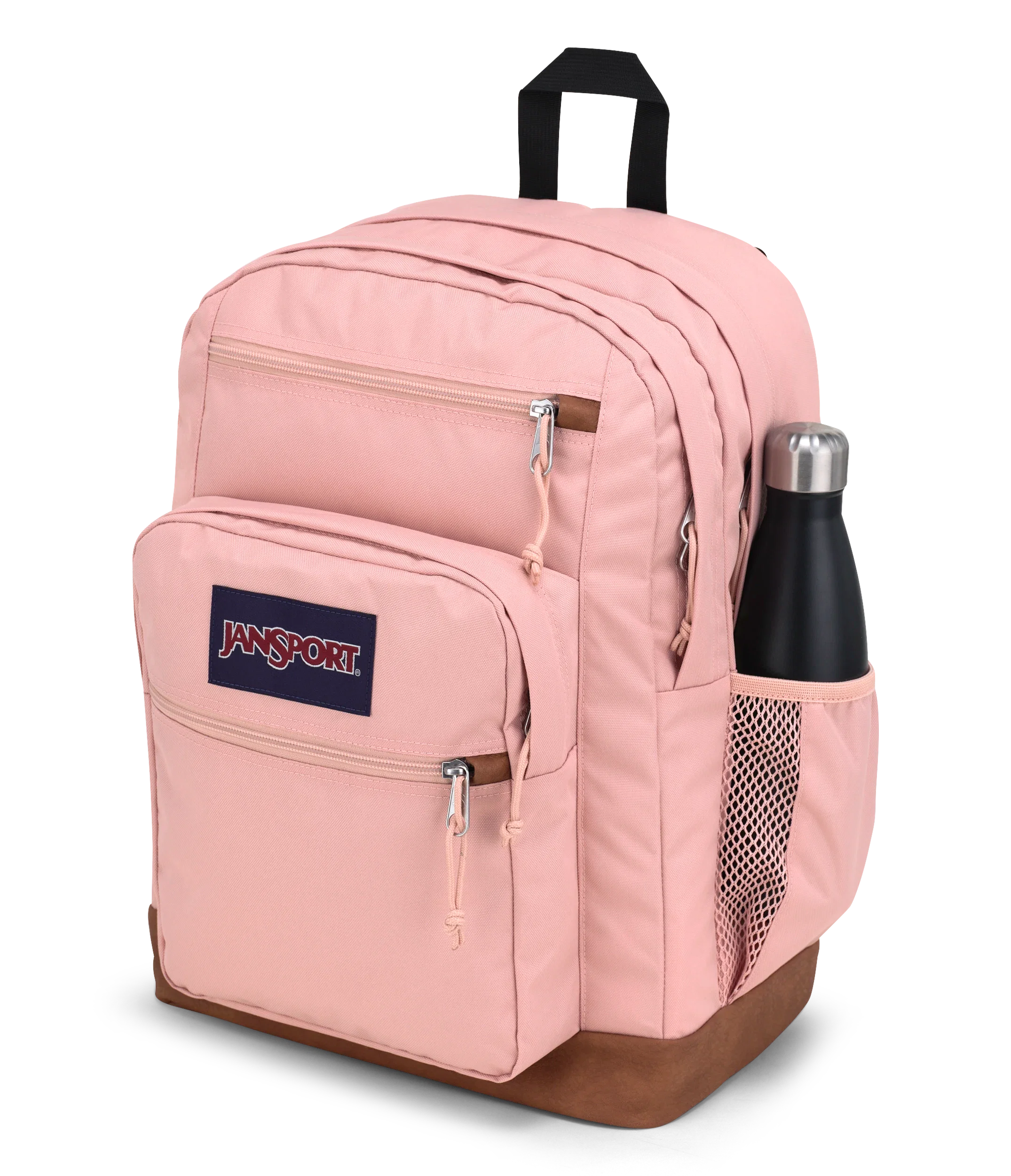 JanSport Cool Student Backpack 34L in Misty Rose — detail view # color_Misty Rose