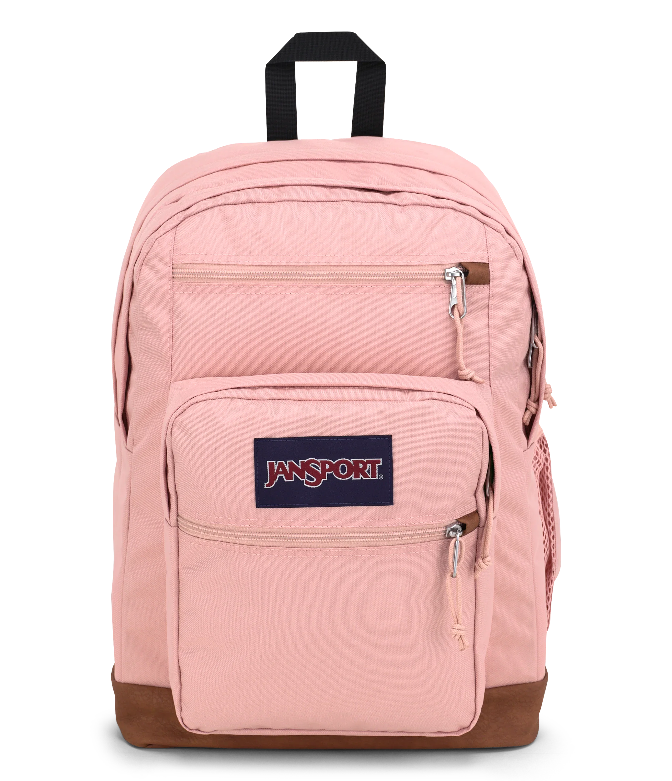 JanSport Cool Student Backpack 34L in Misty Rose — front view # color_Misty Rose