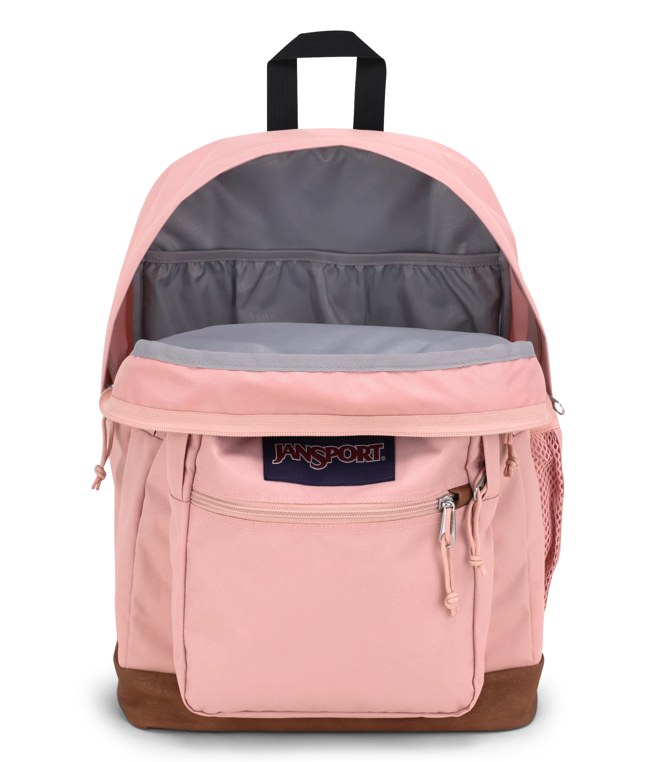 JanSport Cool Student Backpack 34L in Misty Rose — interior view # color_Misty Rose