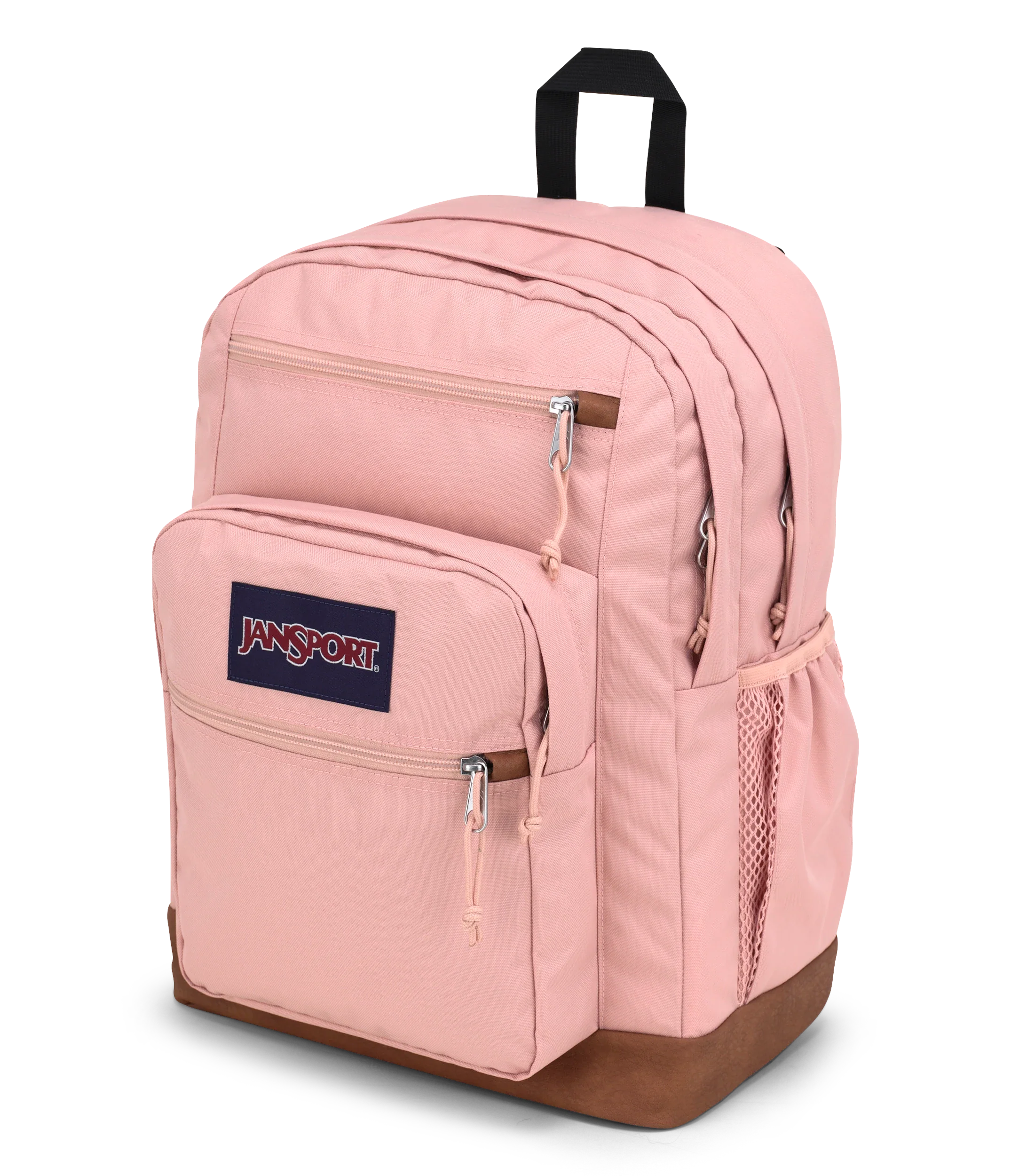 JanSport Cool Student Backpack 34L in Misty Rose — angle view 2 # color_Misty Rose