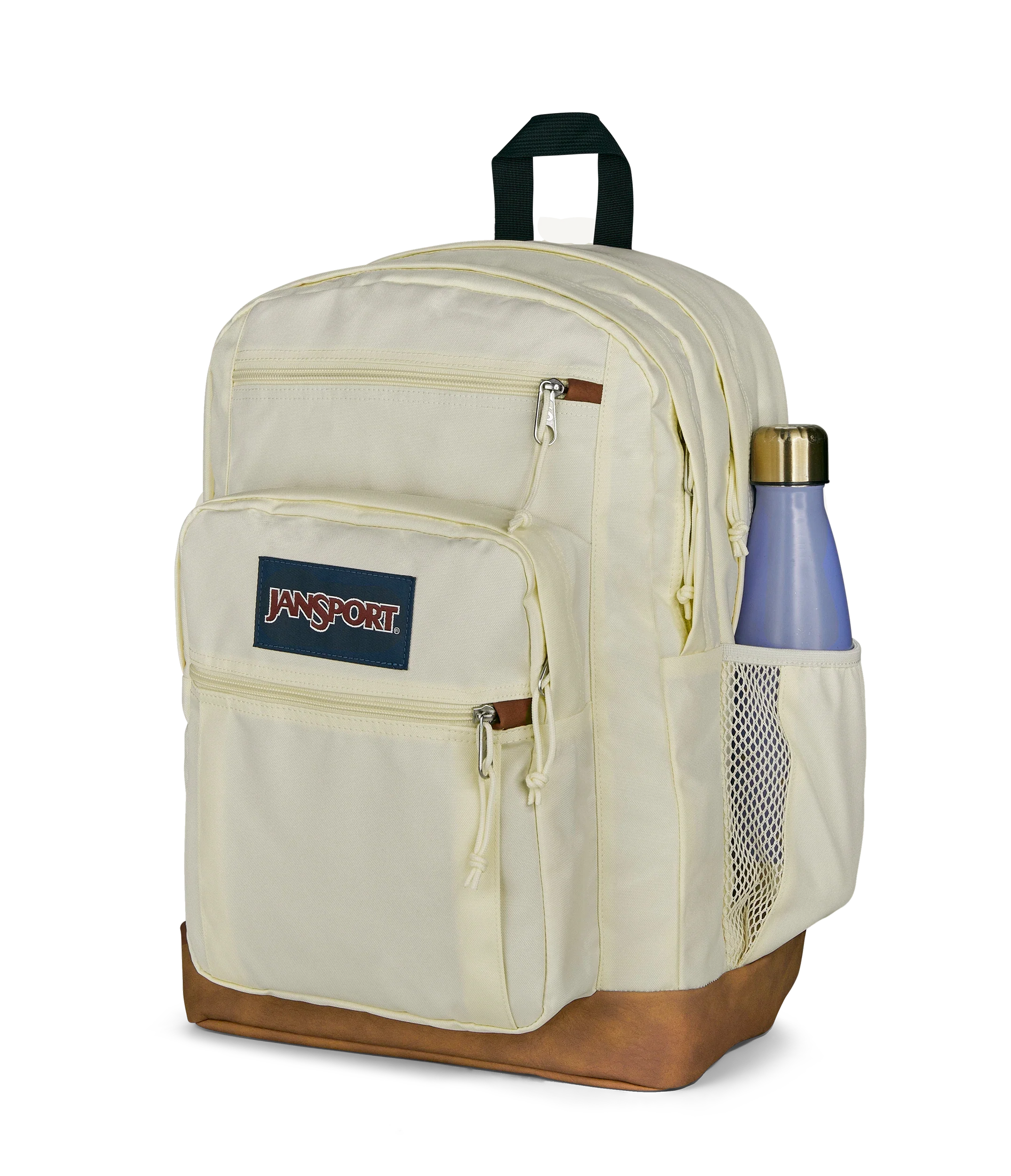 JanSport Cool Student Backpack 34L in Coconut — detail view # color_Coconut