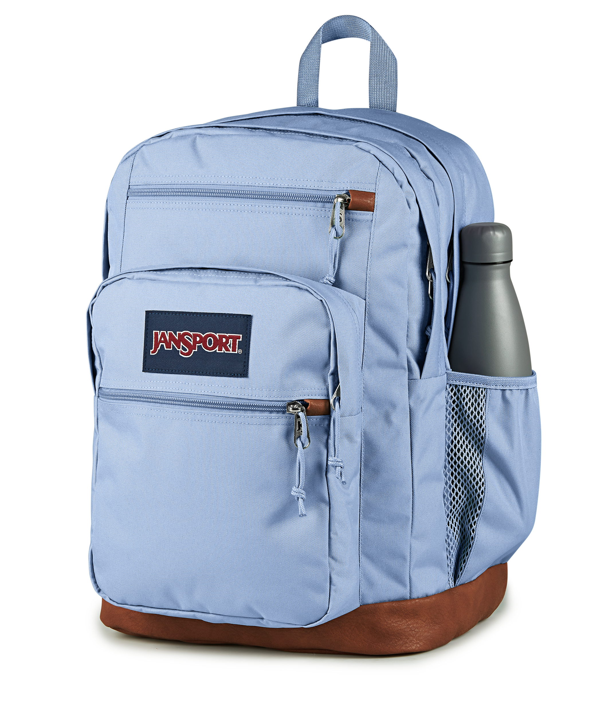 JanSport Cool Student Backpack 34L in Hydrangea — detail view # color_Hydrangea