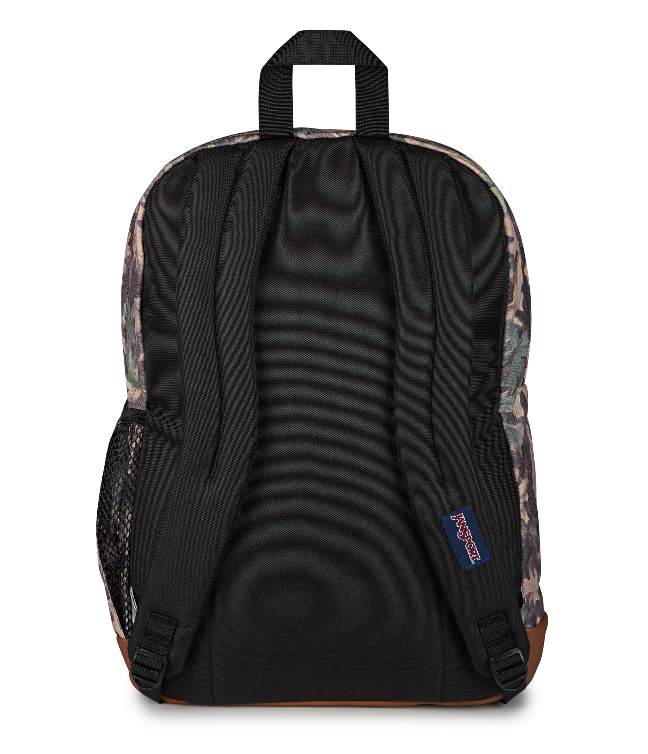 JanSport Cool Student Backpack 34L in Woodland Camo — back view # color_Woodland Camo