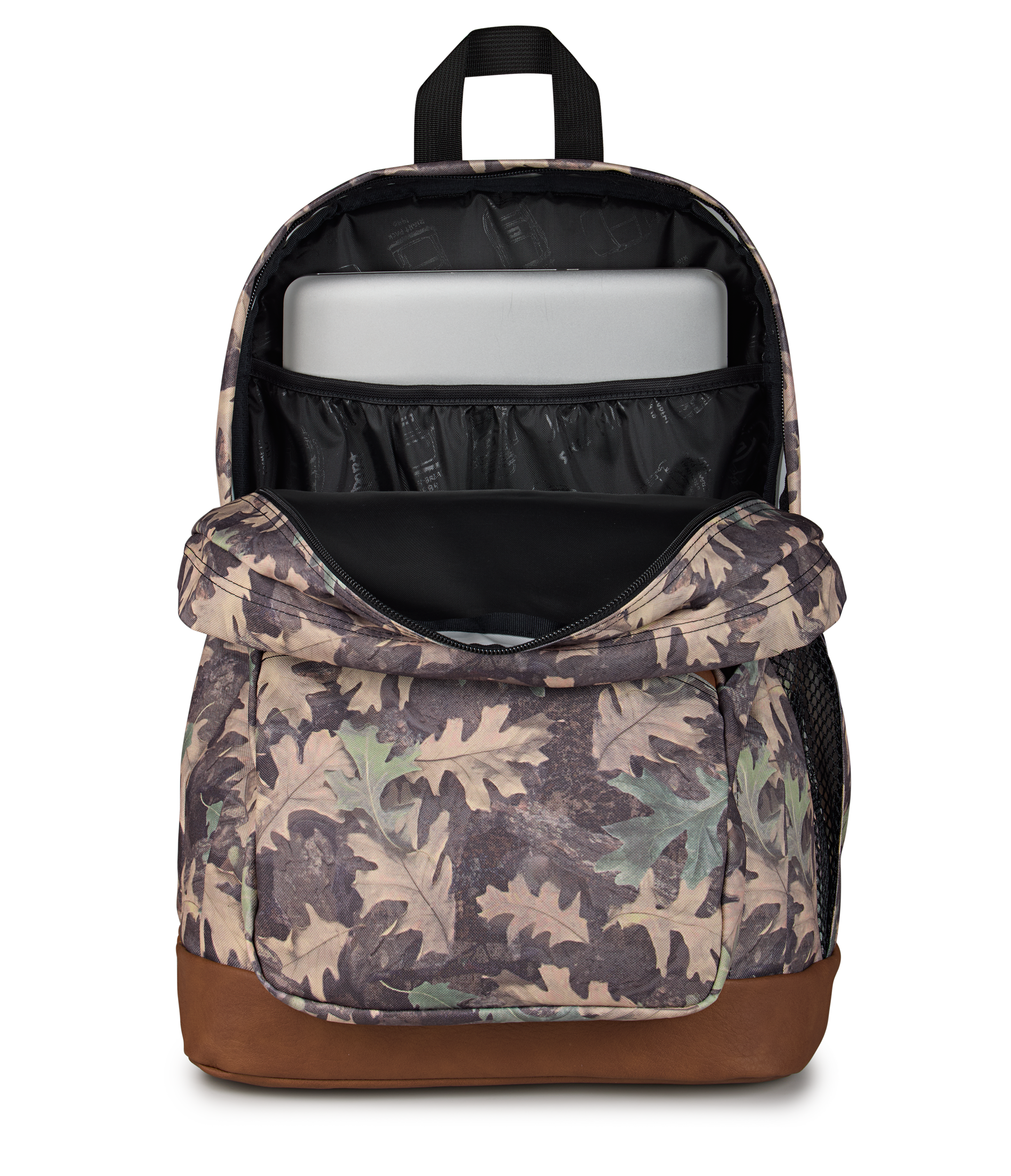 JanSport Cool Student Backpack 34L in Woodland Camo — detail view 2 # color_Woodland Camo