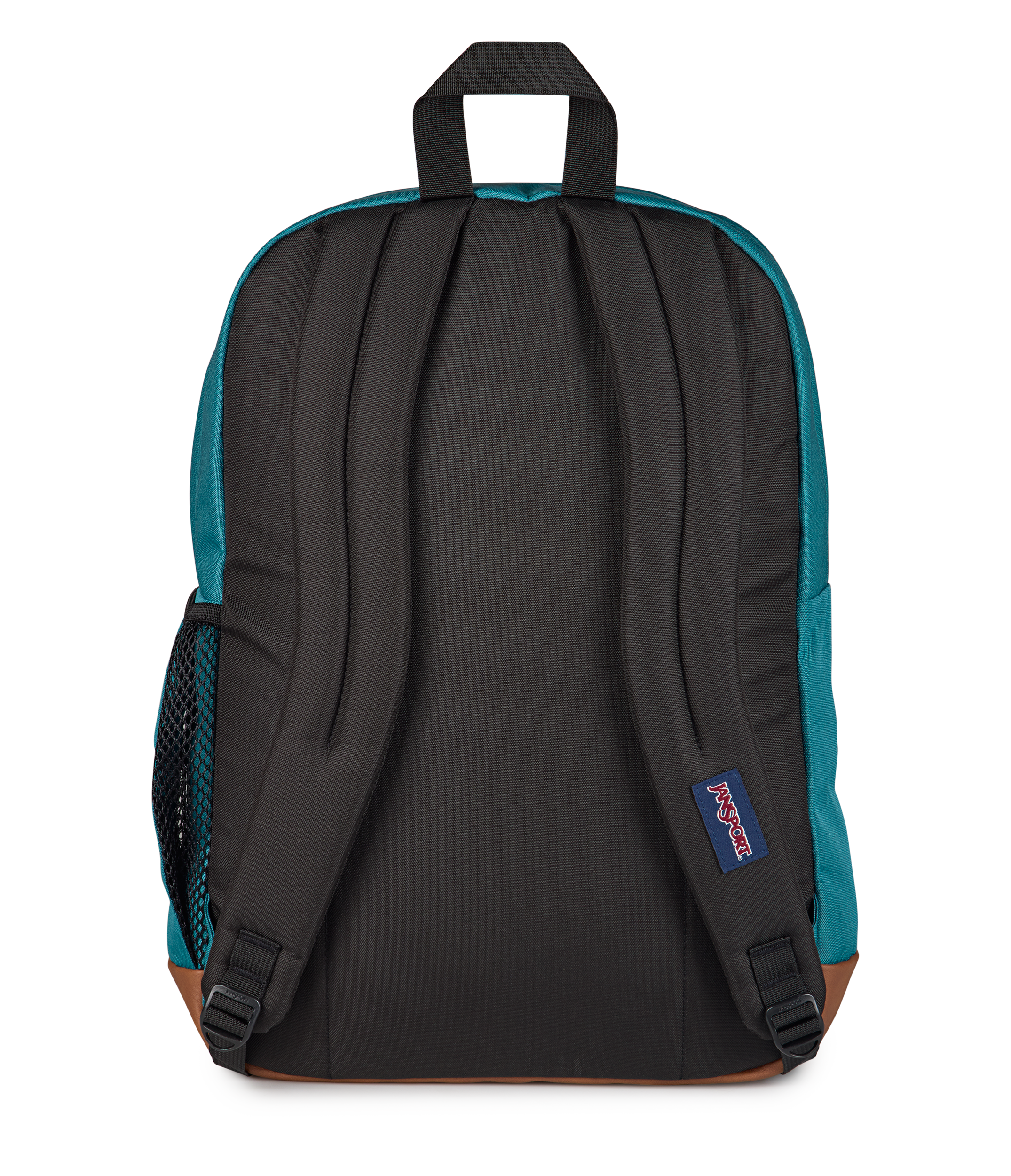 JanSport Cool Student Backpack 34L in Emerald Pool — back view # color_Emerald Pool