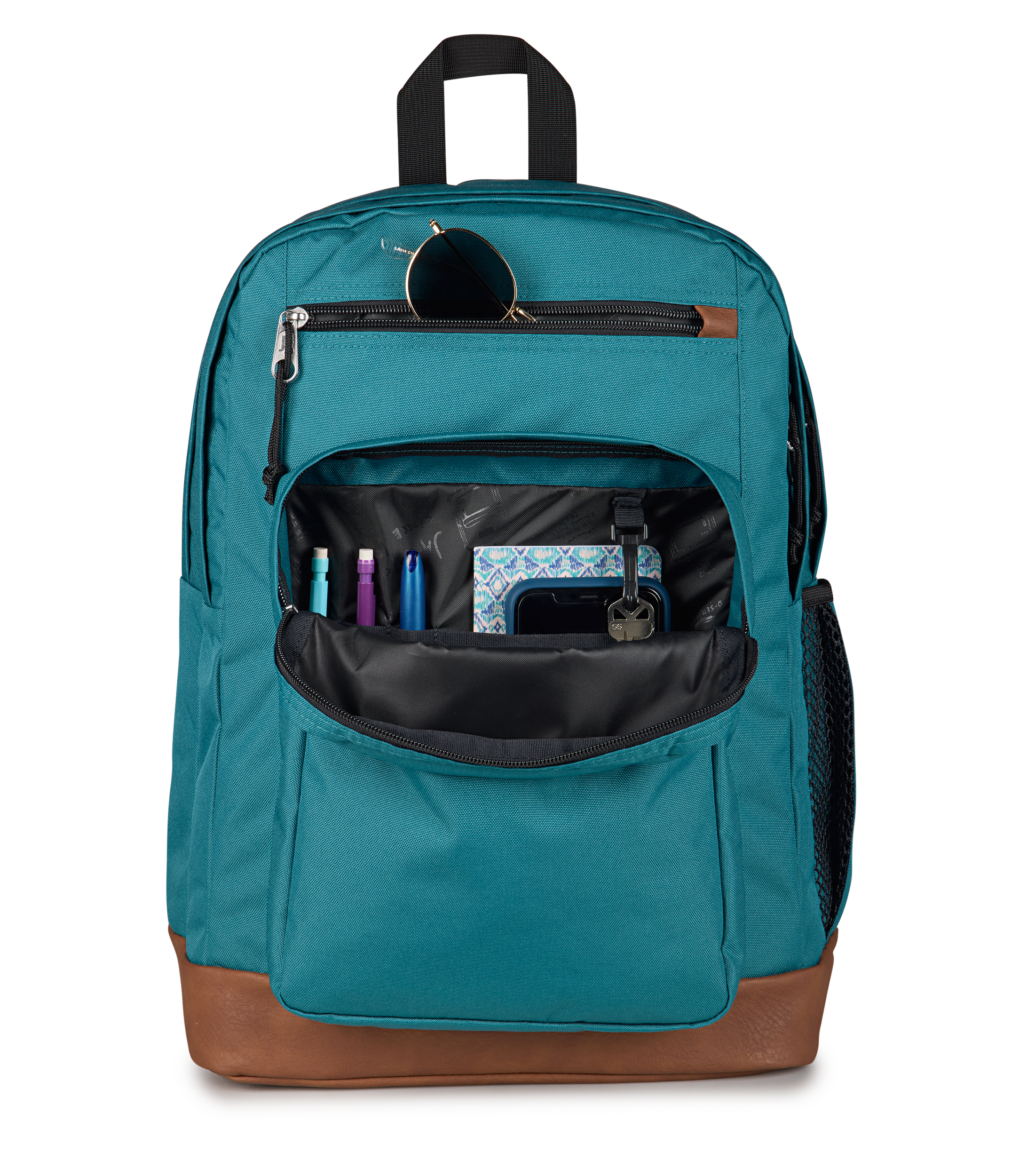 JanSport Cool Student Backpack 34L in Emerald Pool — detail view 3 # color_Emerald Pool