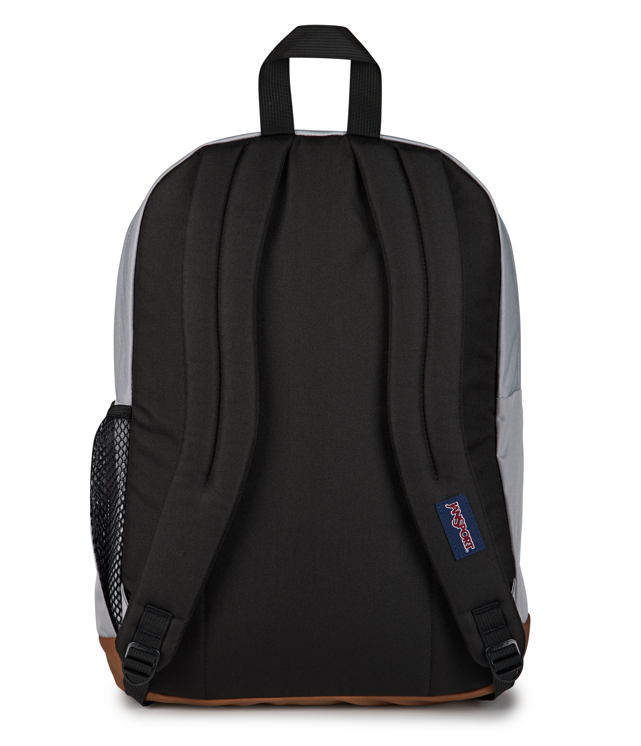 JanSport Cool Student Backpack 34L in Grounded Grey — back view # color_Grounded Grey