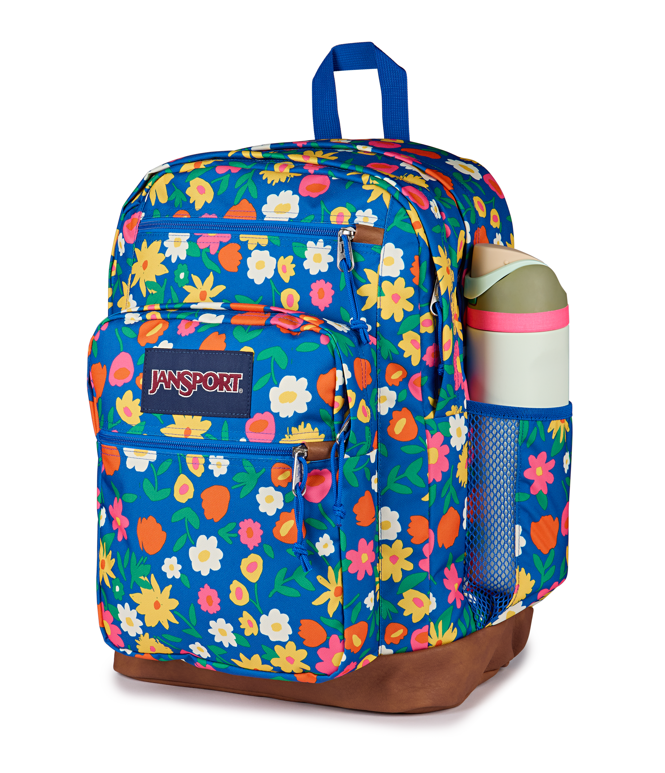 JanSport Cool Student Backpack 34L in Flower Market — detail view # color_Flower Market