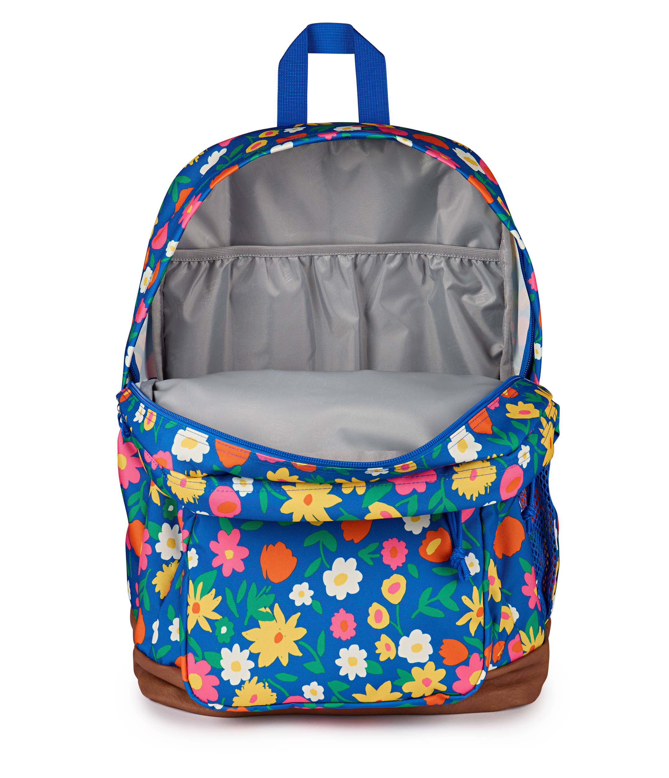 JanSport Cool Student Backpack 34L in Flower Market — interior view # color_Flower Market