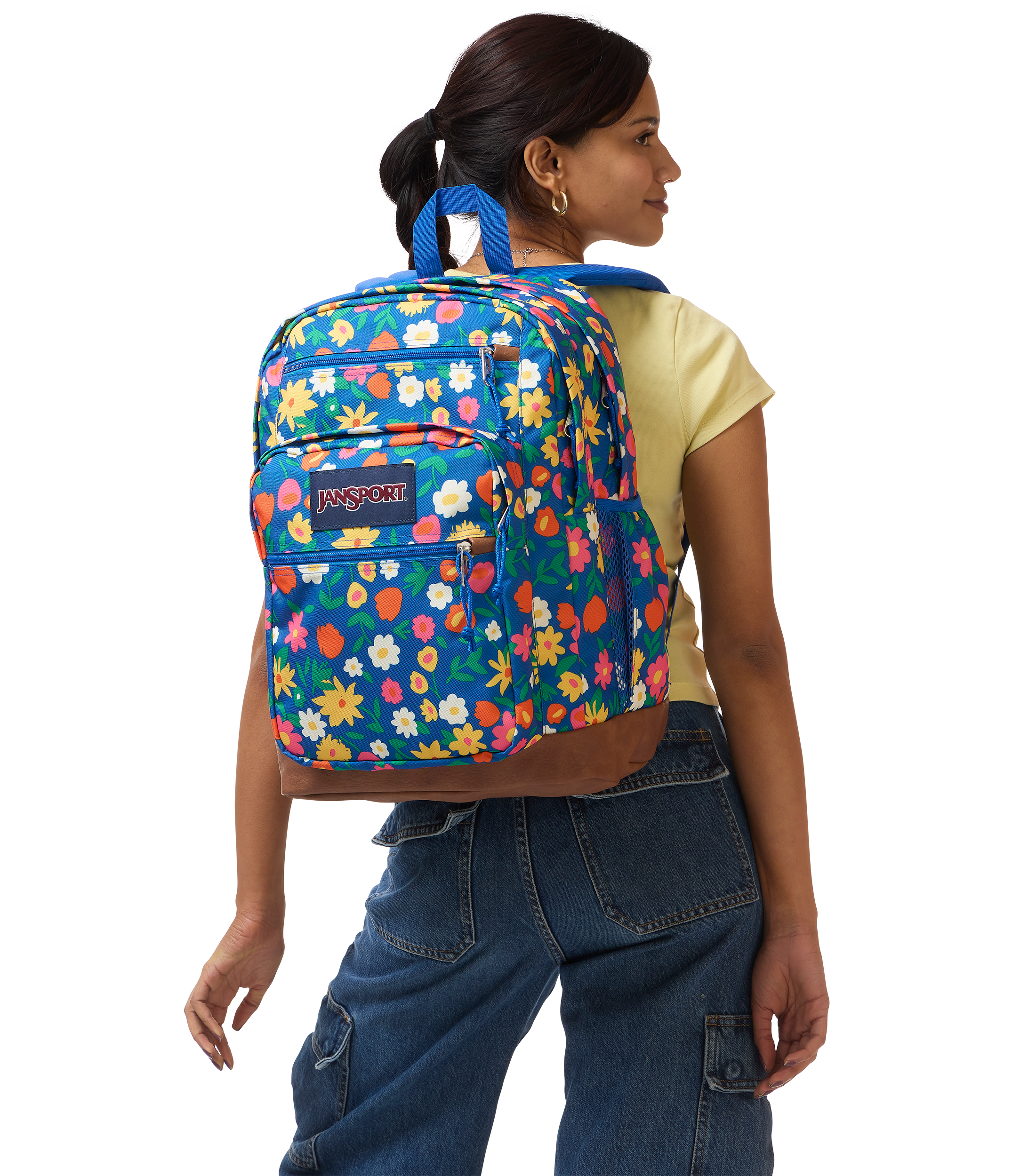 JanSport Cool Student Backpack 34L in Flower Market — lifestyle # color_Flower Market