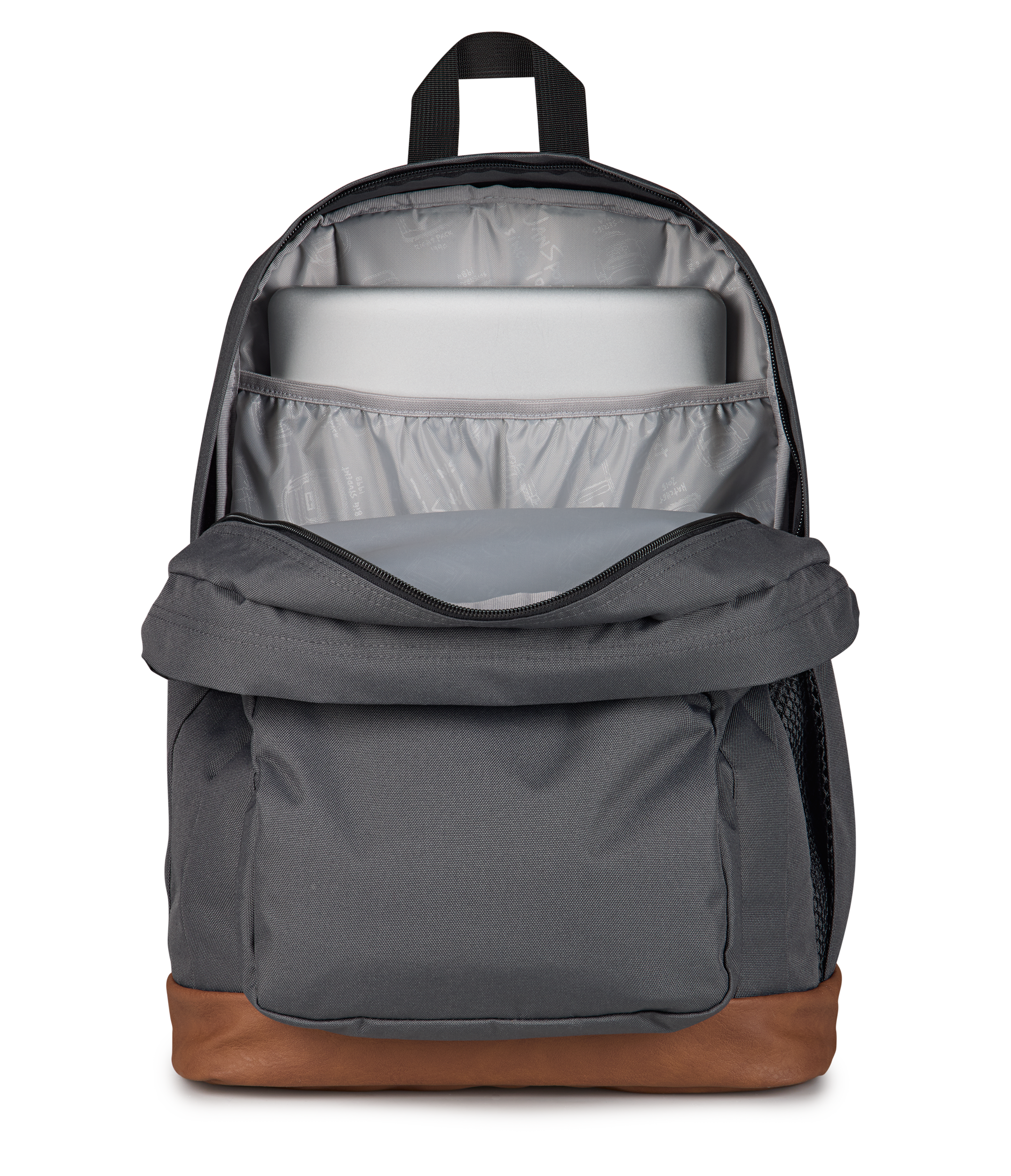 JanSport Cool Student Backpack 34L in Smokey Grit — detail view 2 # color_Smokey Grit