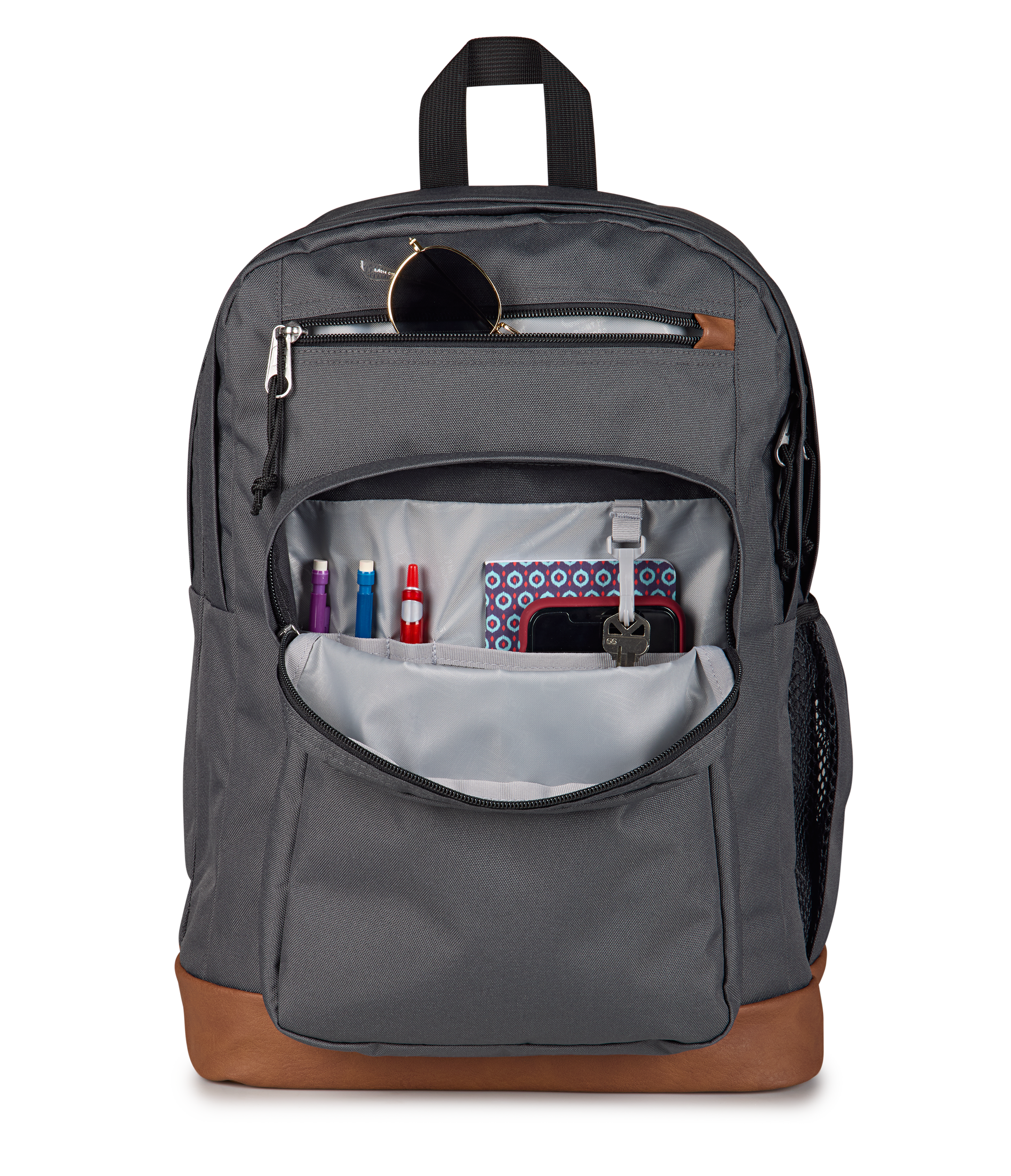 JanSport Cool Student Backpack 34L in Smokey Grit — detail view 3 # color_Smokey Grit