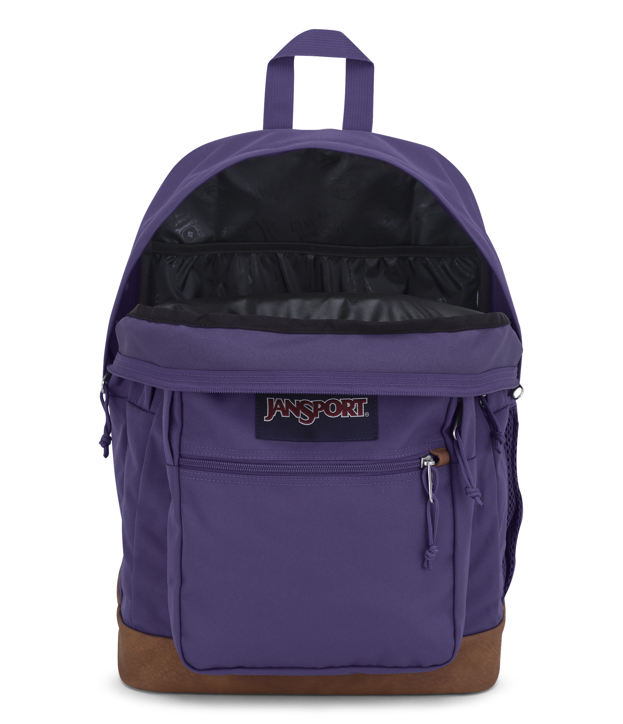 JanSport Cool Student Backpack 34L in Grape Jelly — interior view # color_Grape Jelly