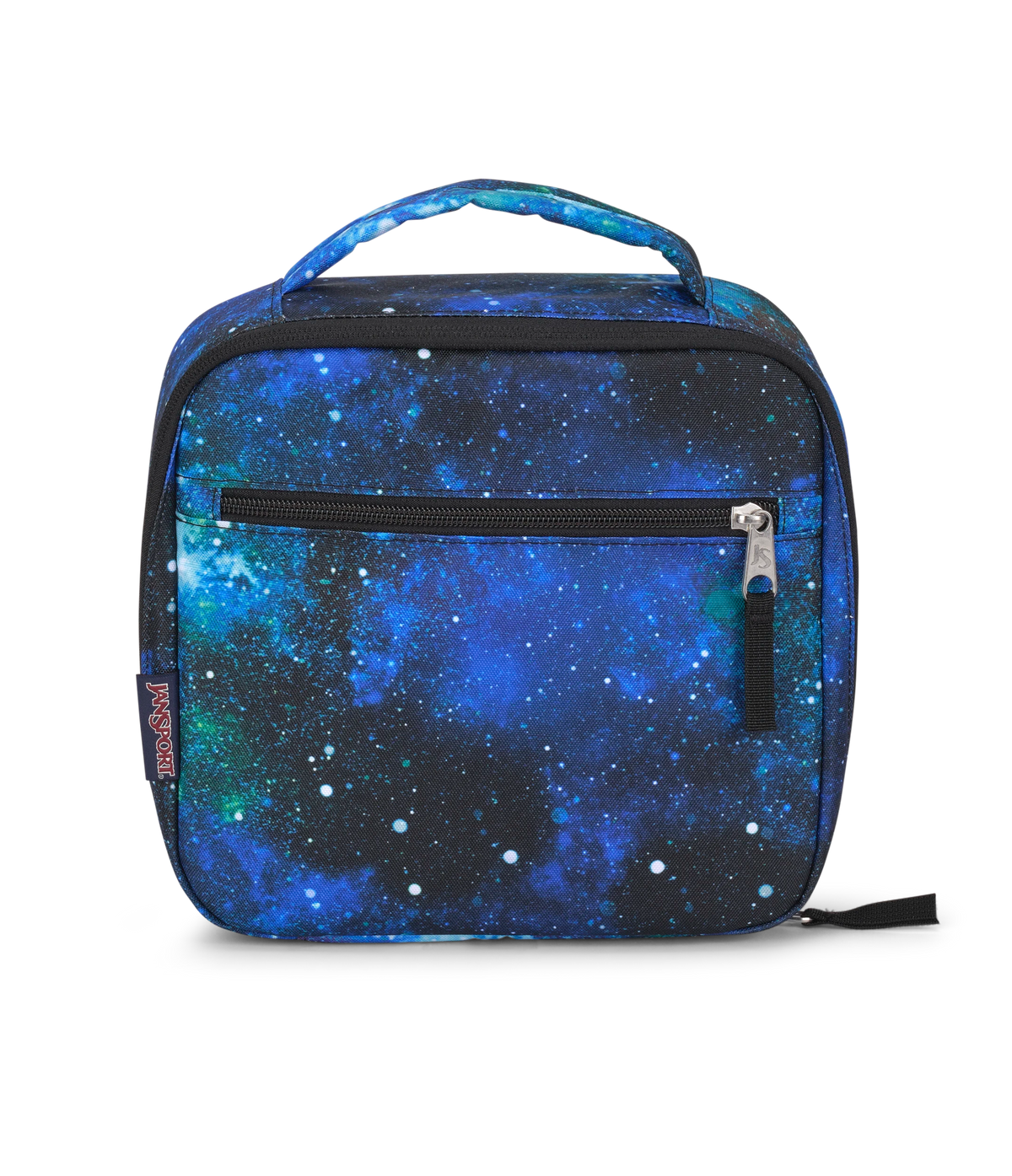 JanSport Lunch Break in Cyberspace Galaxy — front view # color_Cyberspace Galaxy