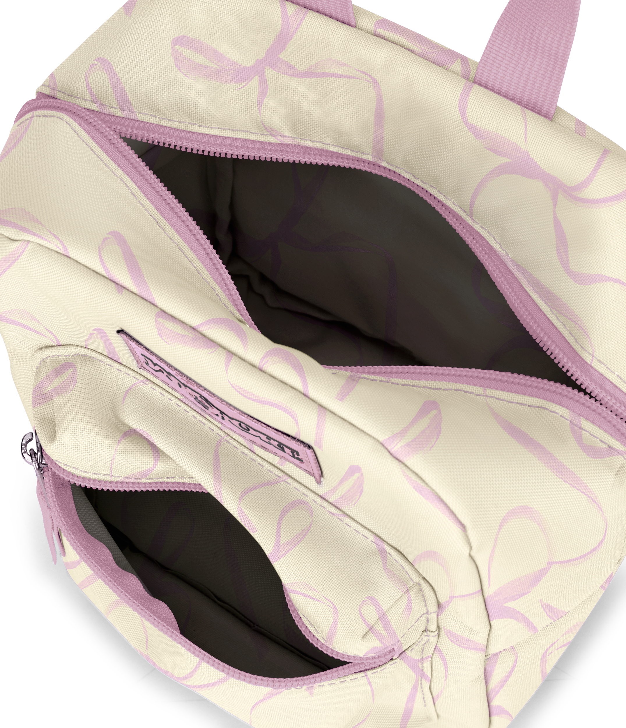JanSport Big Break in Rows of Bows Pink Ice — angle view 3