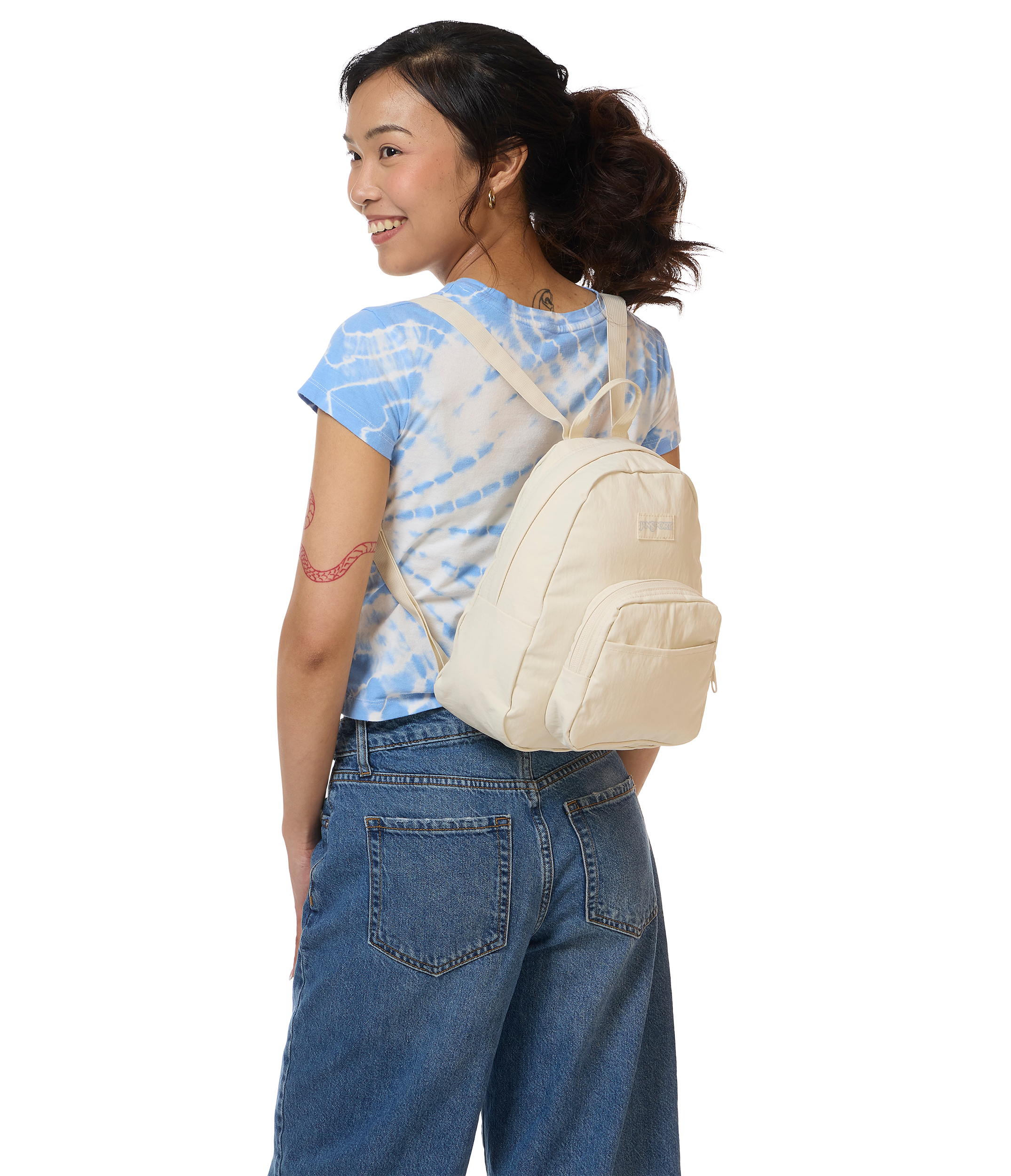 JanSport Half Pint FX in Moon Flower — angle view 2