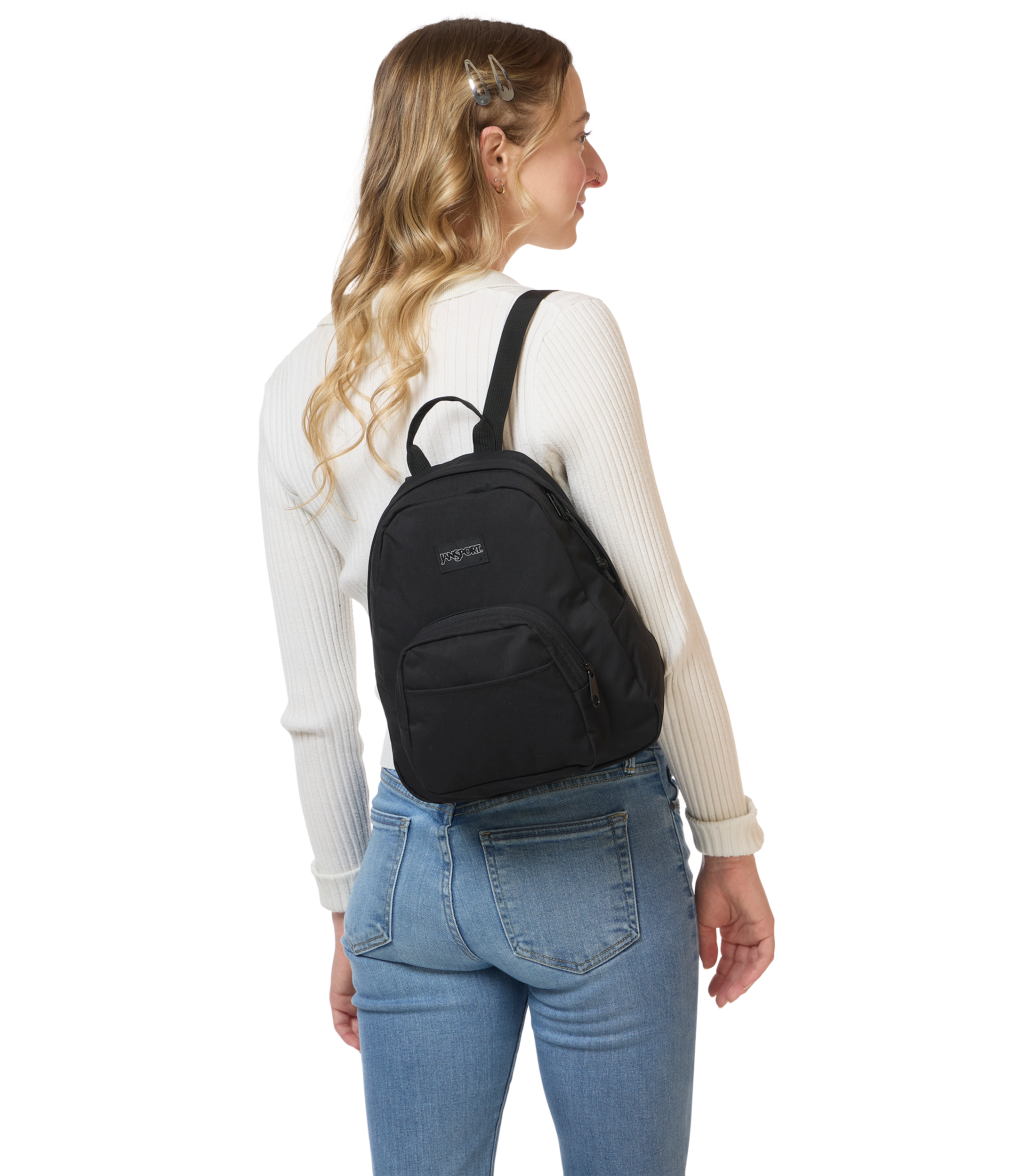 JanSport Half Pint FX in Black — angle view 2
