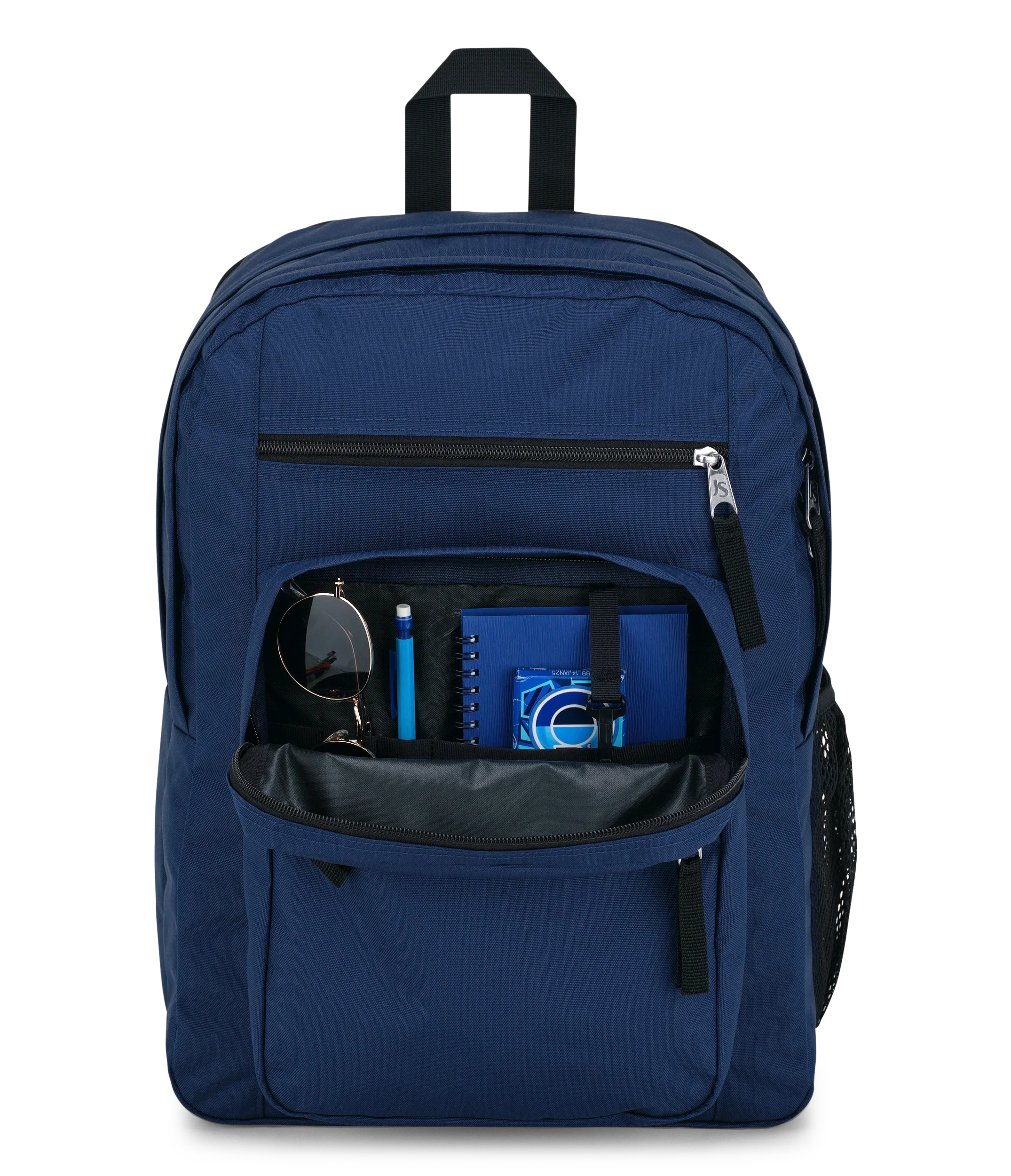 JanSport Big Student Backpack 34L in Navy — detail view 3 # color_Navy
