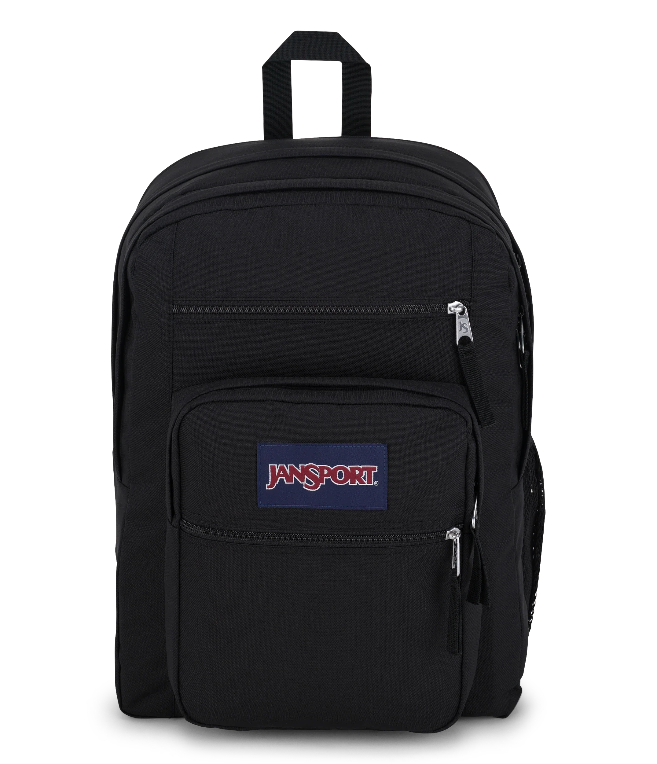 JanSport Big Student Backpack 34L in Black — front view # color_Black