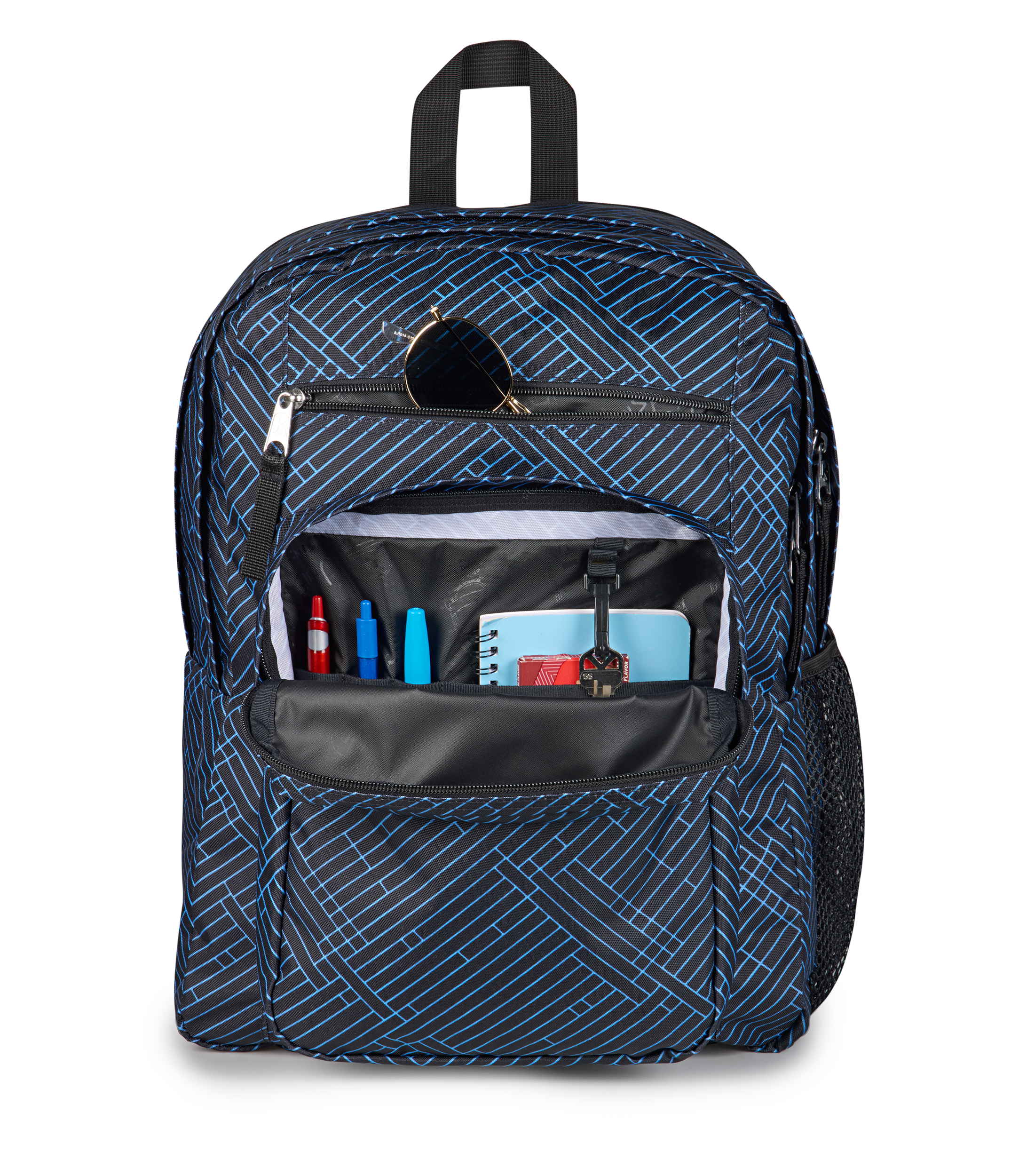 JanSport Big Student Backpack 34L in Team Stripes — detail view 3 # color_Team Stripes